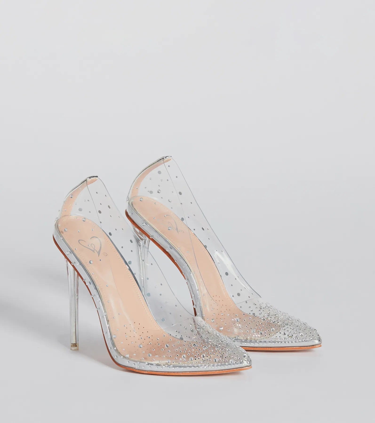 Ultimate Glam Clear Rhinestone Stiletto Pumps - Sparkle & Shine