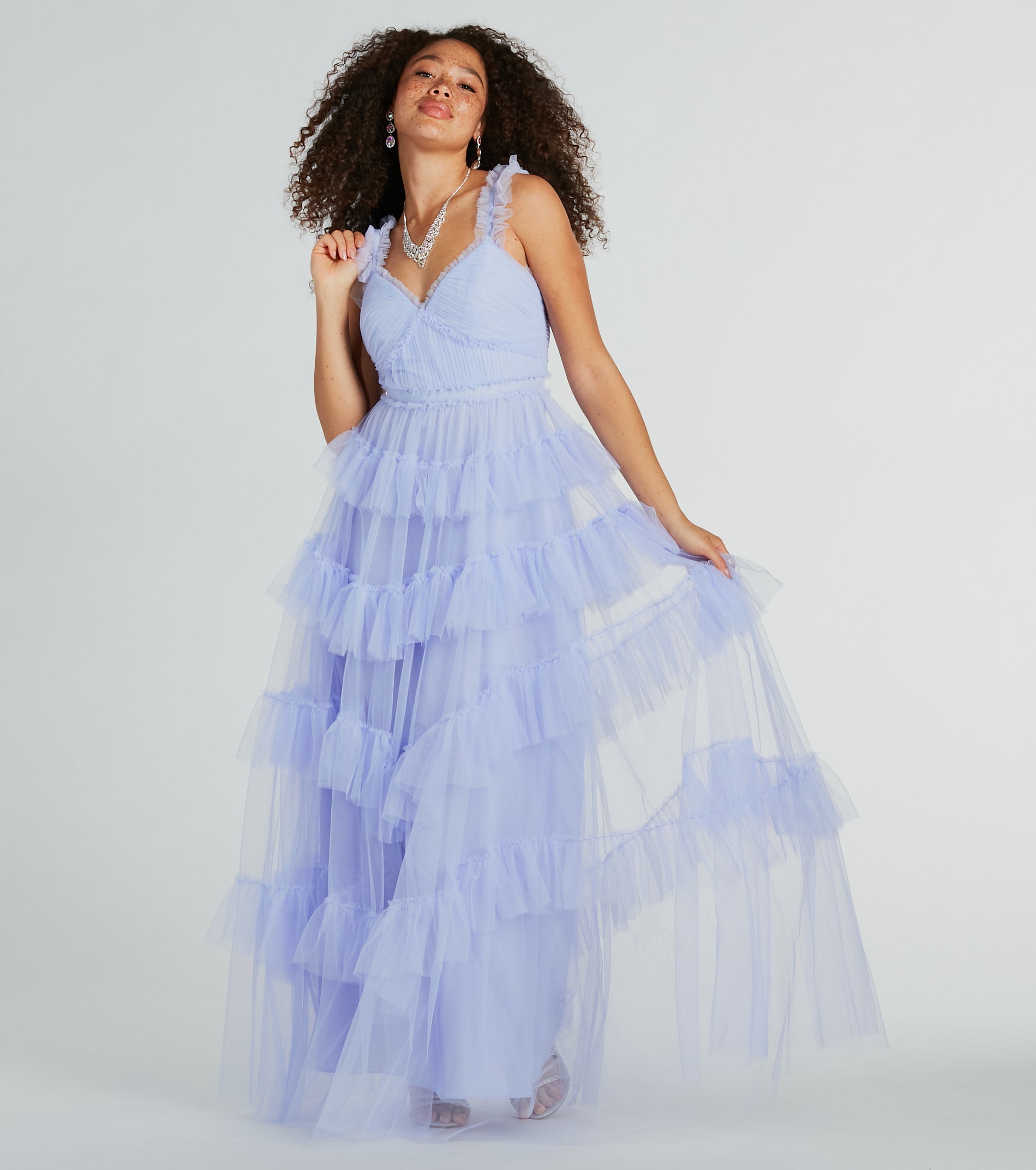 Elissa Premium Sleeveless A-Line Tulle Gown - Ultimate Elegance