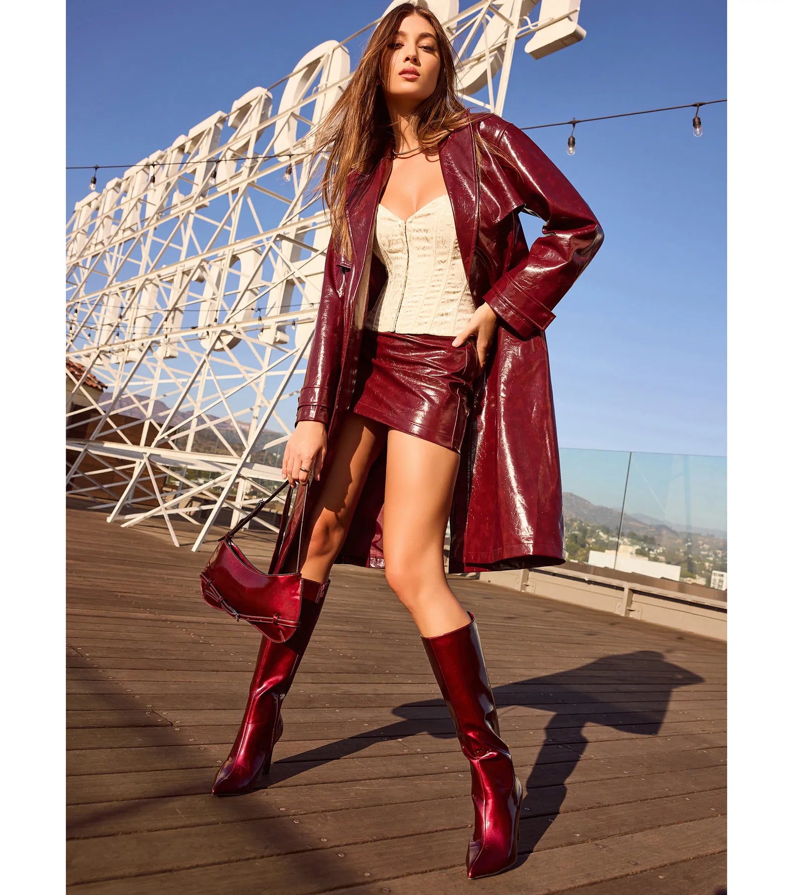 Premium Faux Leather Trench Coat - Ultimate Style Upgrade