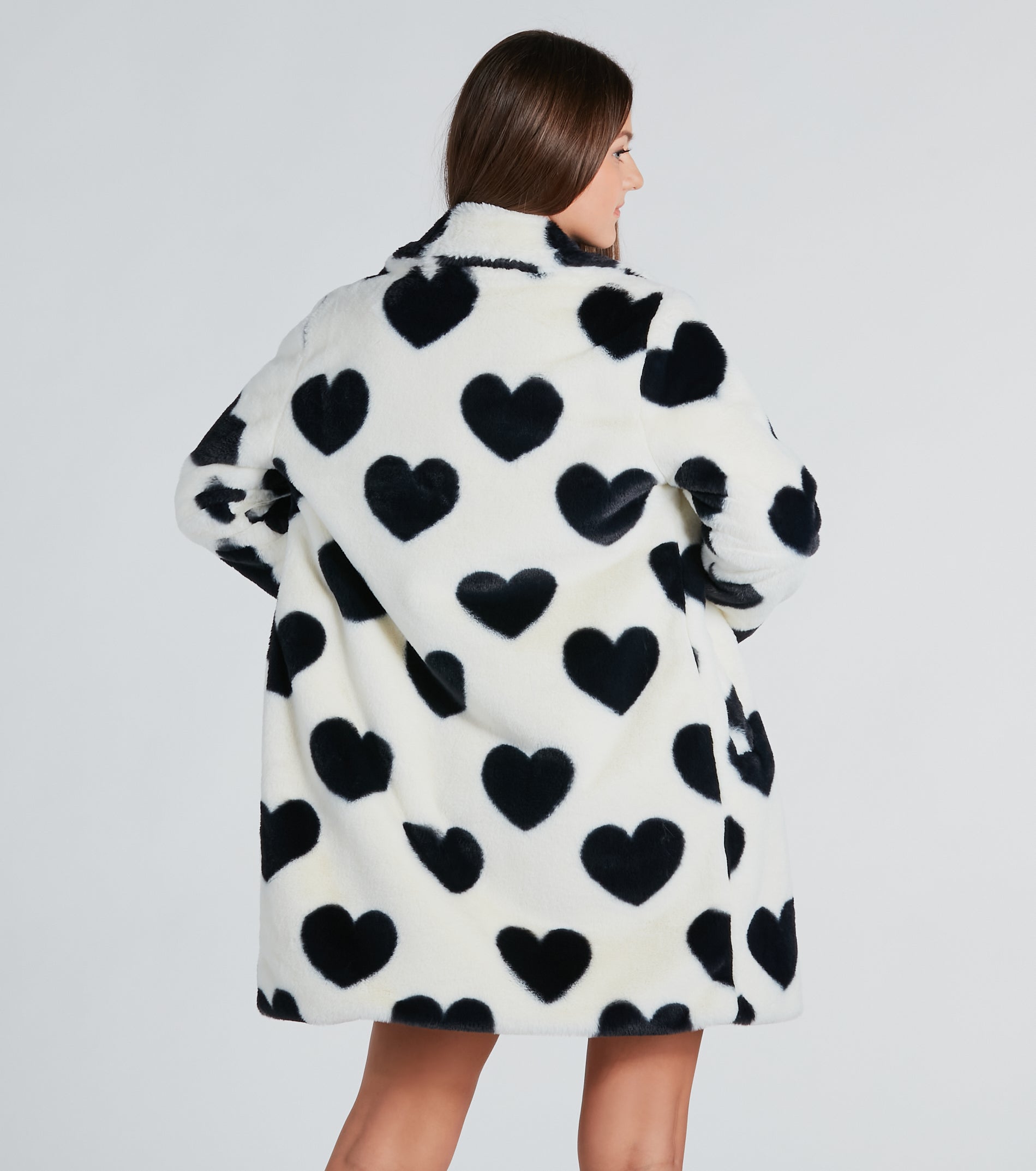 Ultimate Lovestruck Faux Fur Heart Coat - Premium Winter Style