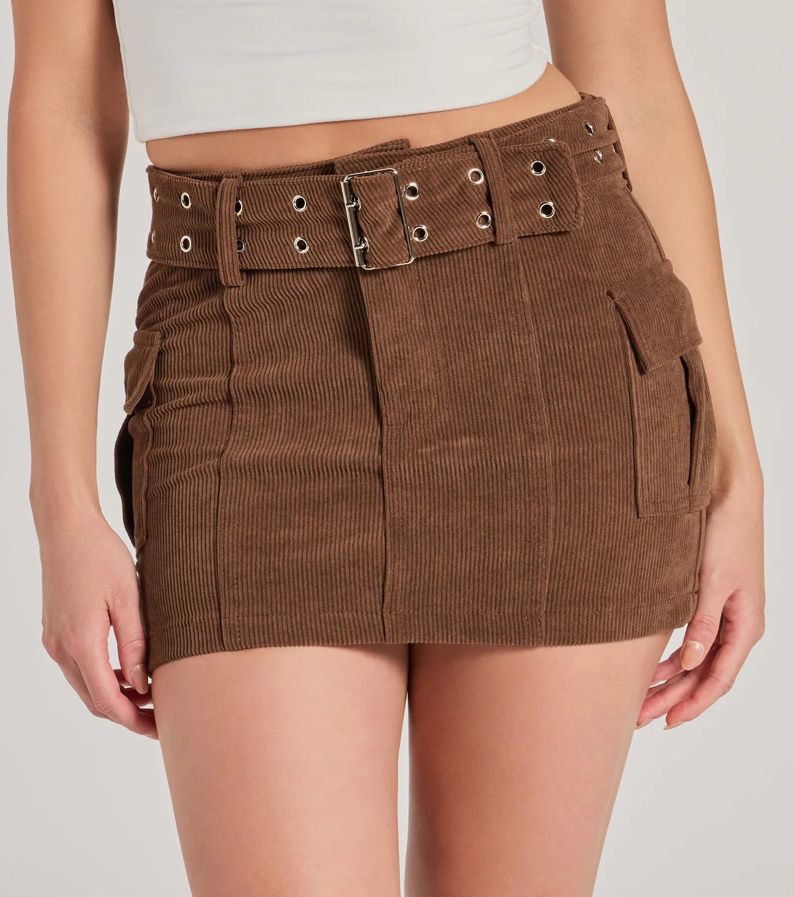 Ultimate High-Rise Corduroy Cargo Mini Skirt - Cutest Season Edition