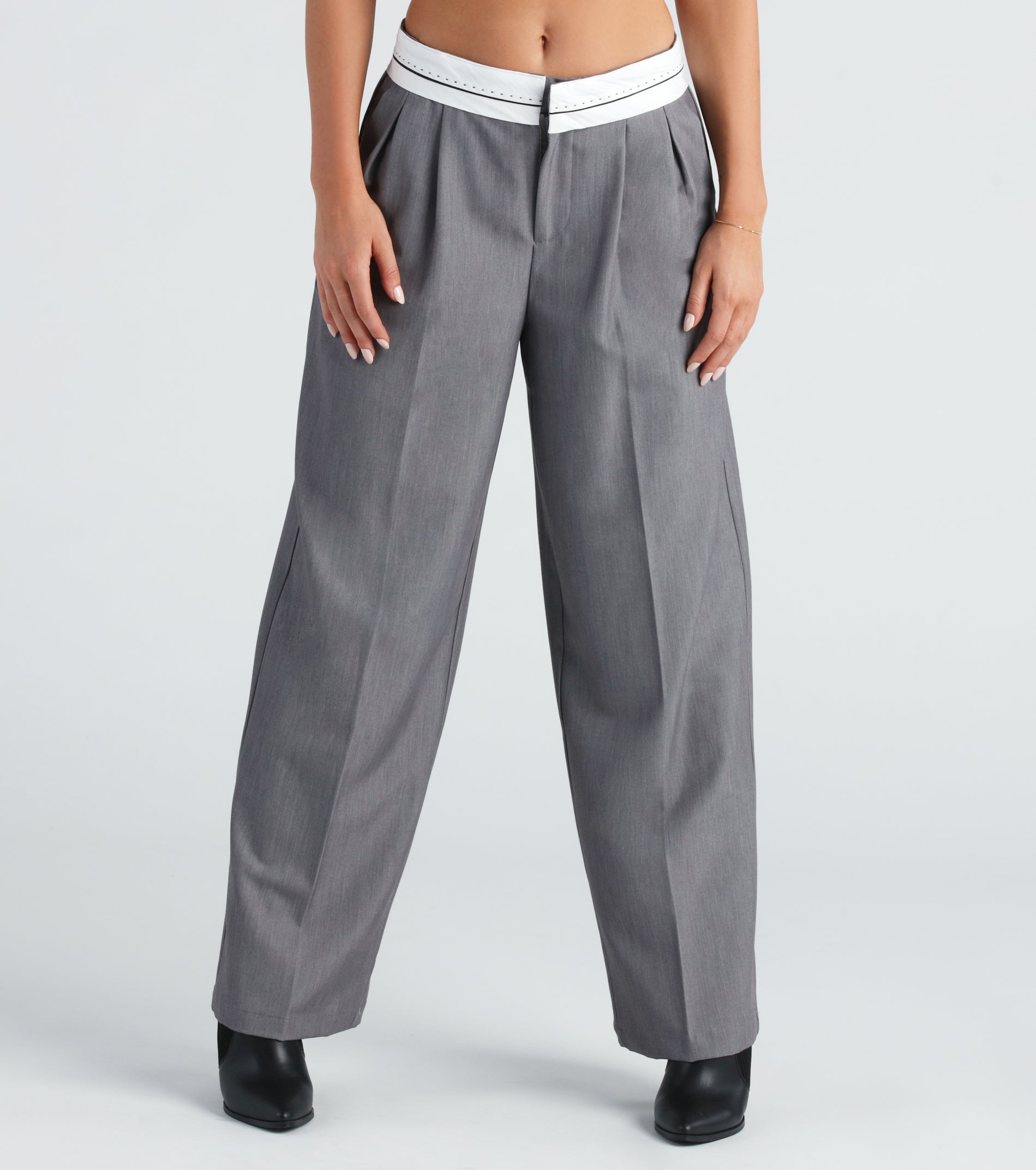 Ultimate Cool-Girl Confidence High-Waist Trouser Pants