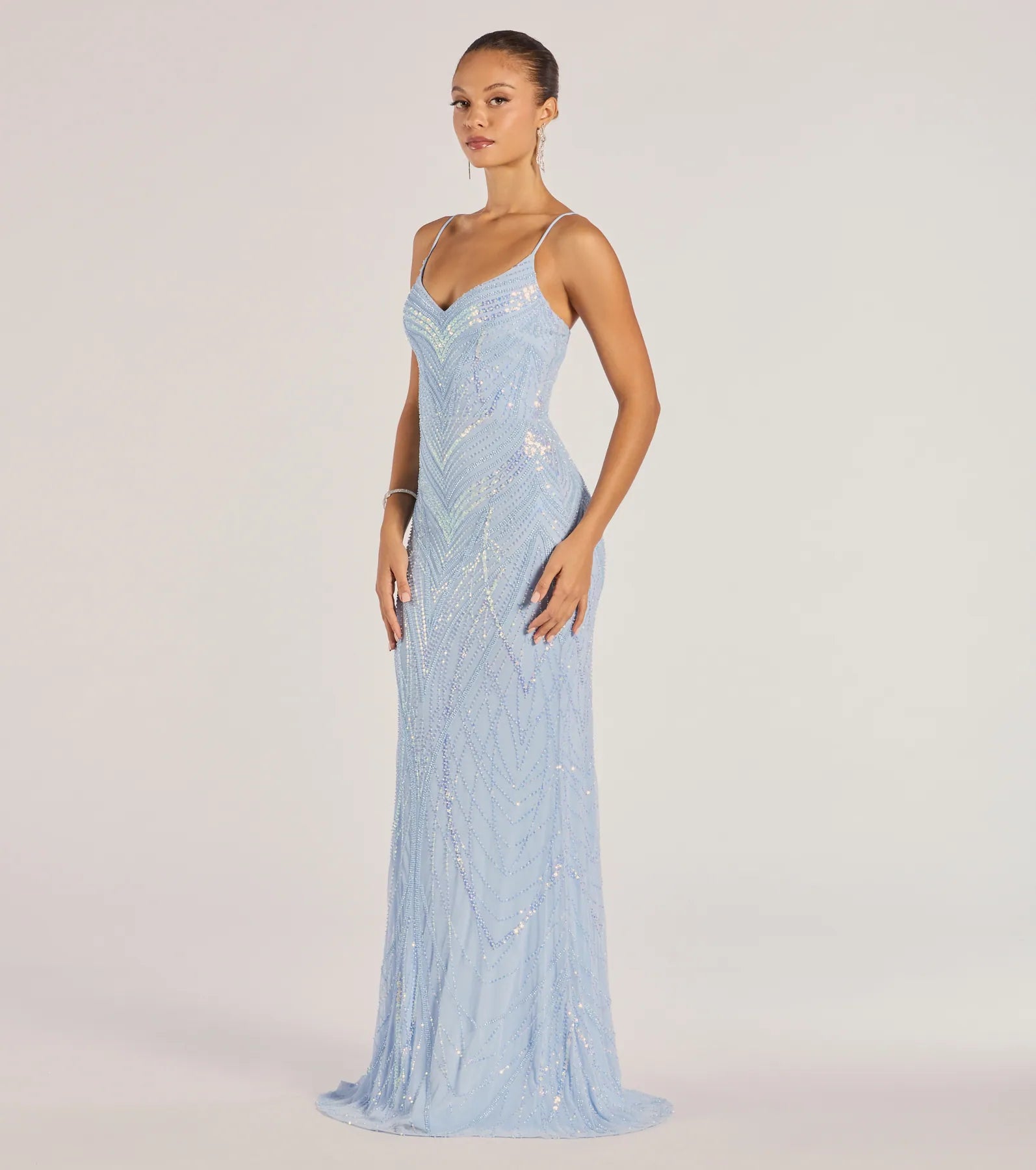 Premium Liv Beaded Sequin Mermaid Gown