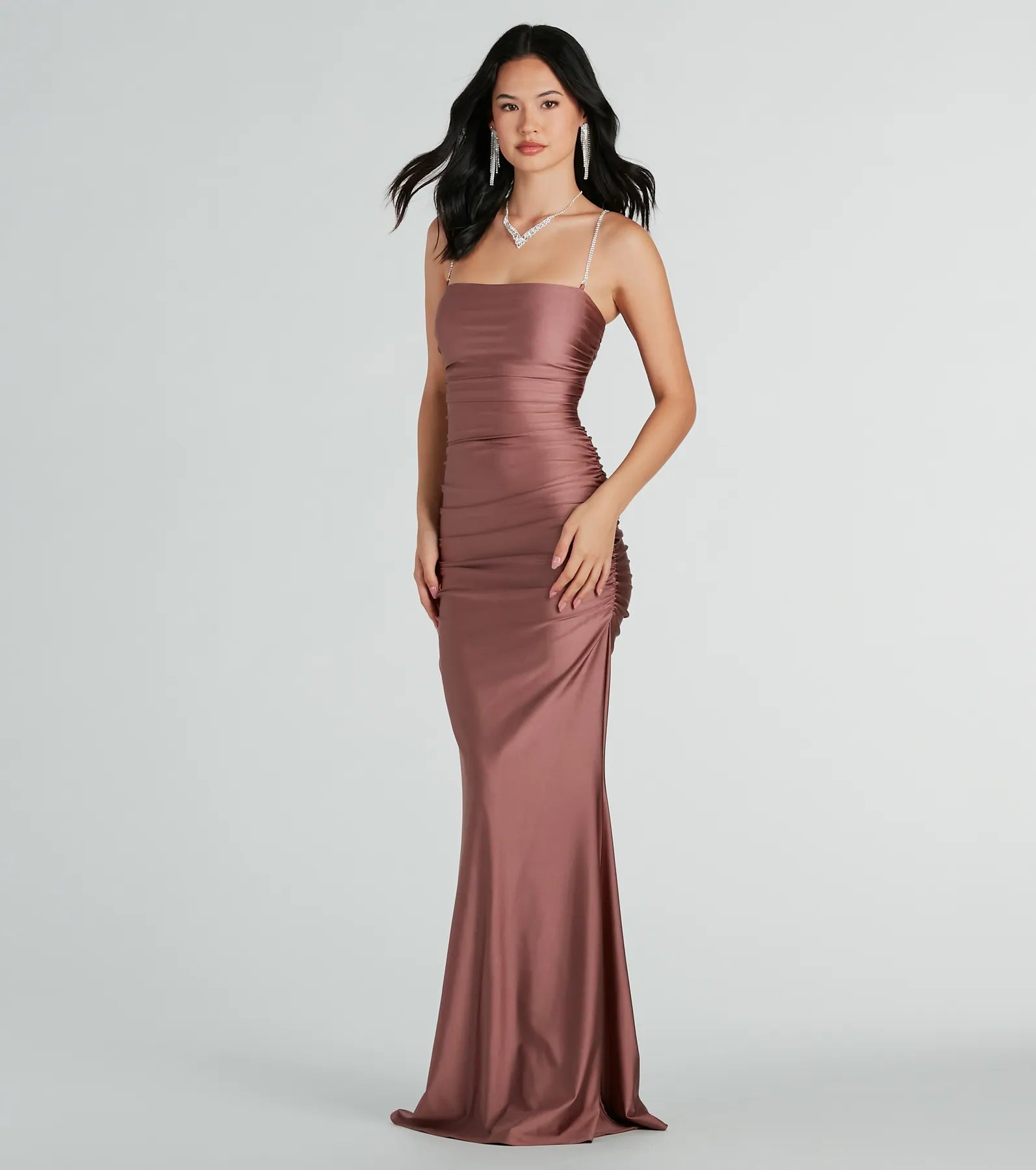 Eliena Premium Rhinestone Mermaid Gown for Black-Tie Events