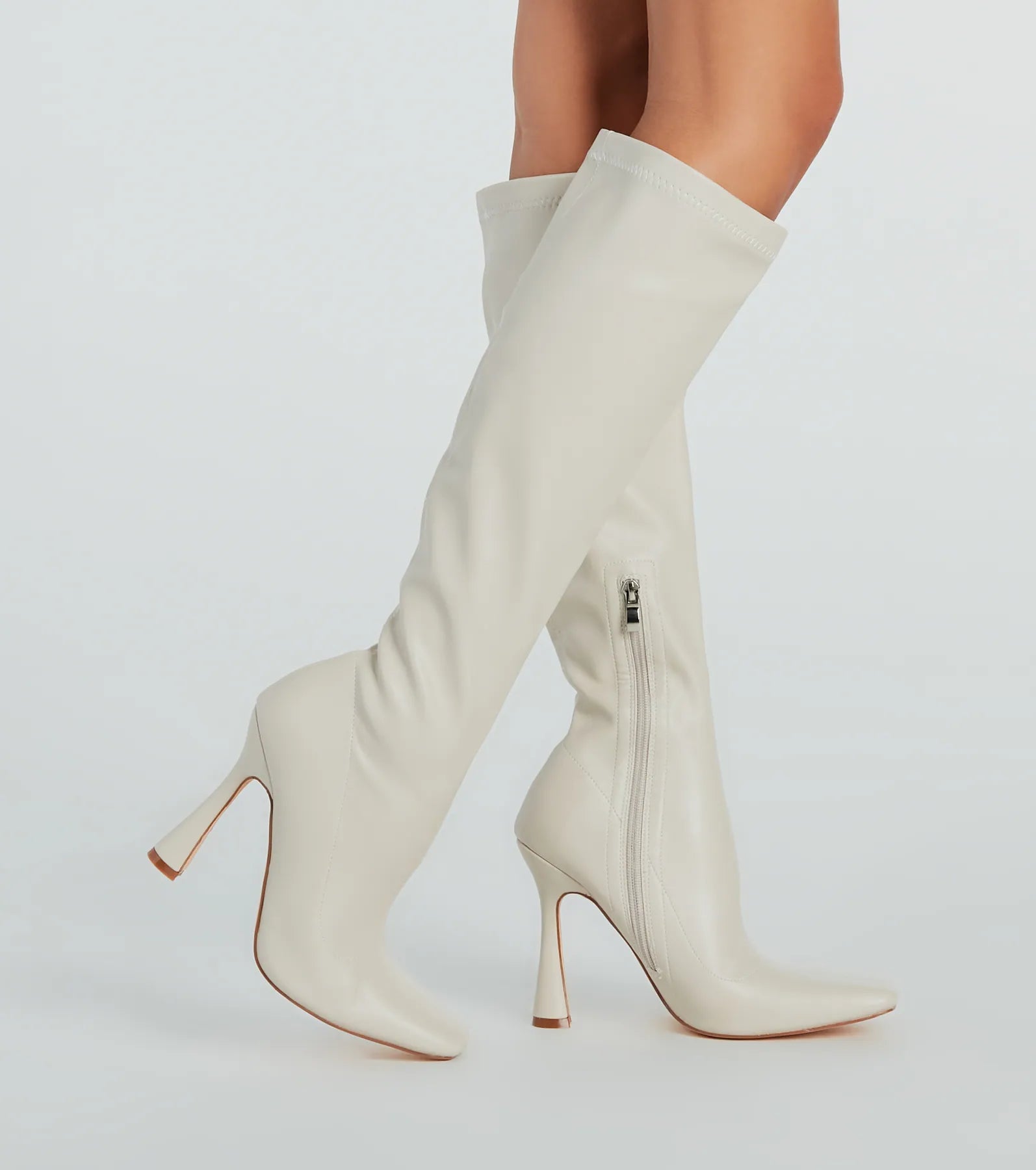 Ultimate Chic Faux Leather Under-The-Knee Boots - Premium Style & Comfort