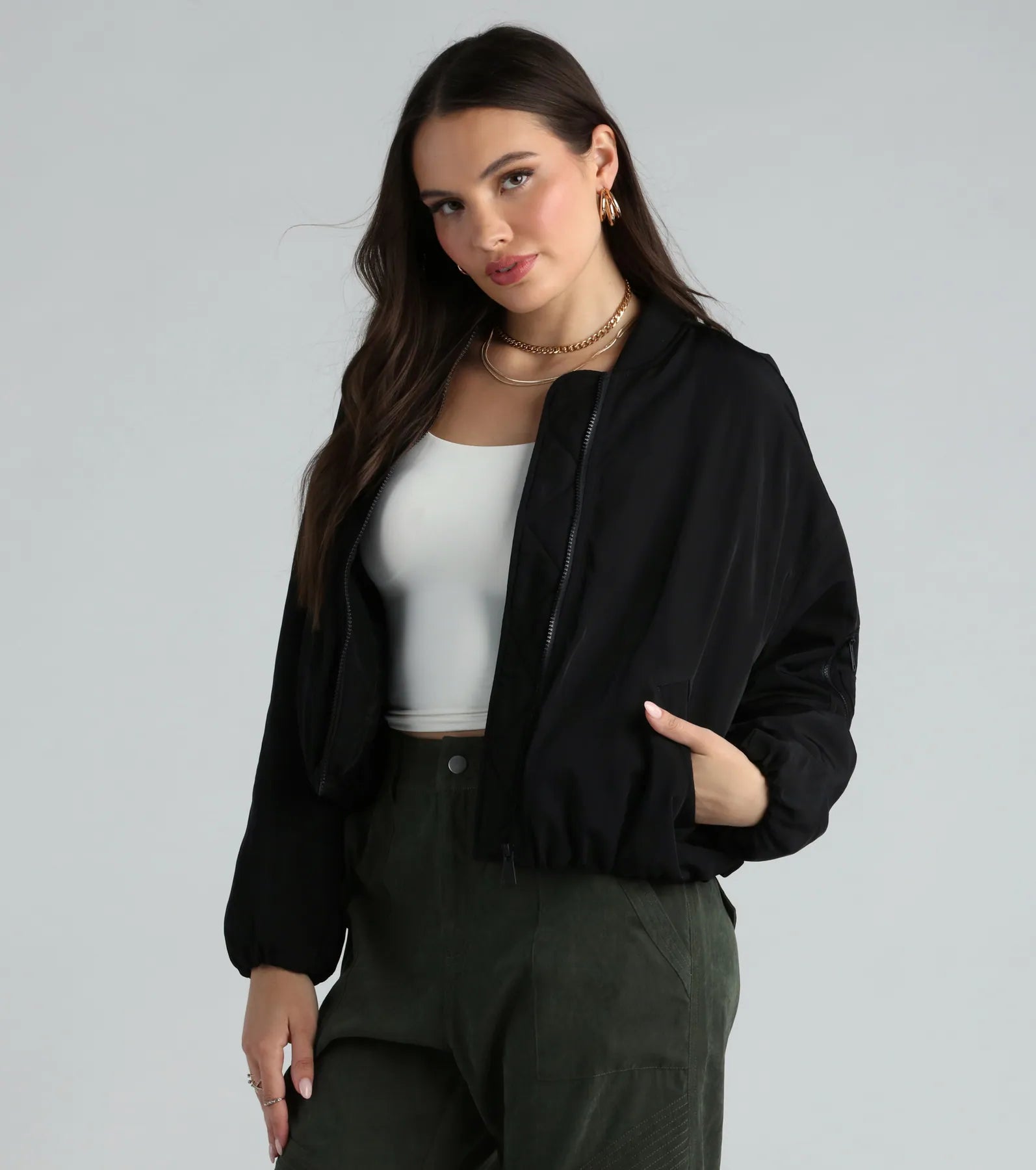 Ultimate Cool Vibes Oversized Bomber Jacket