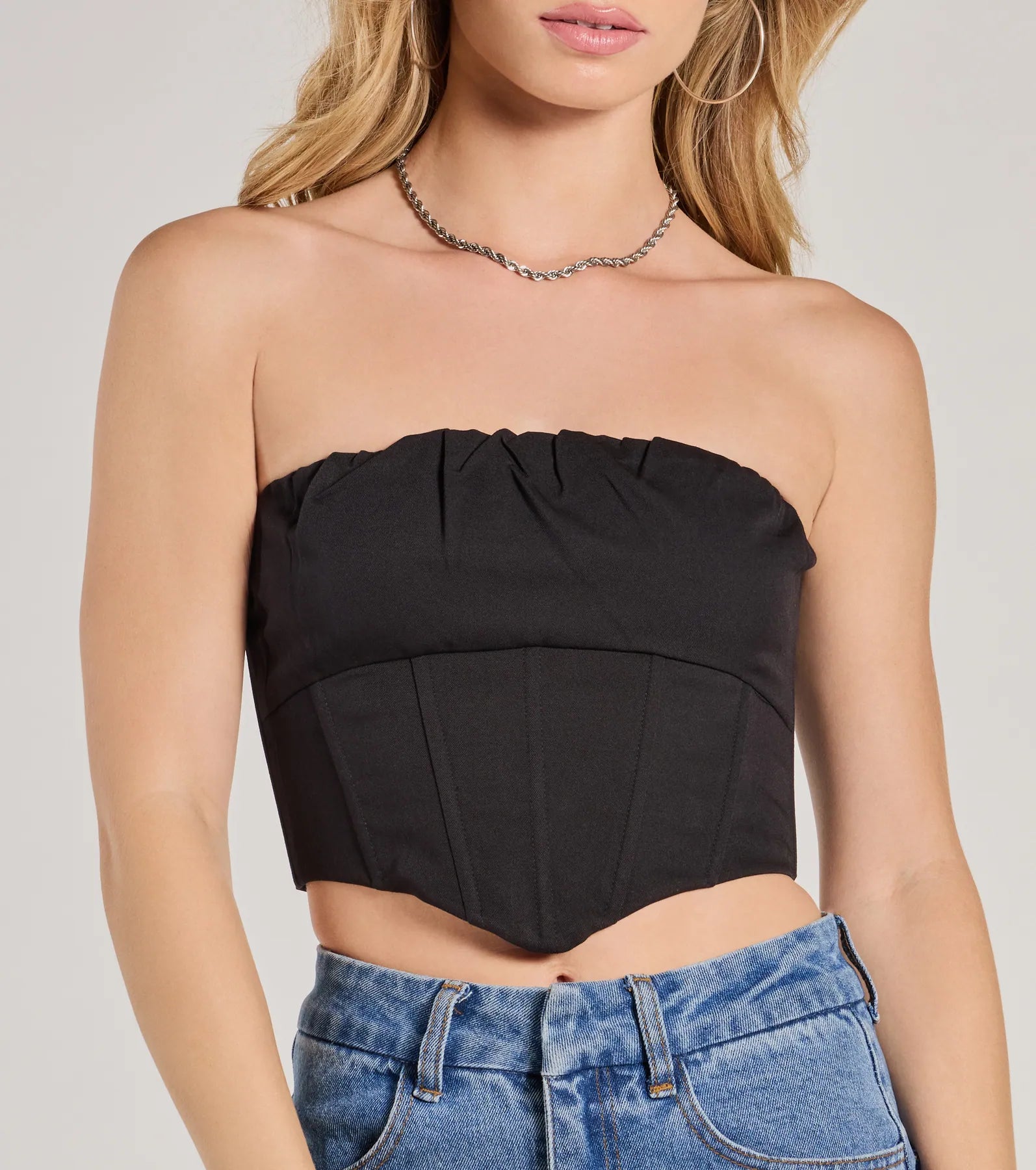 Ultimate Strapless Corset Crop Top - Premium Snatched Fit