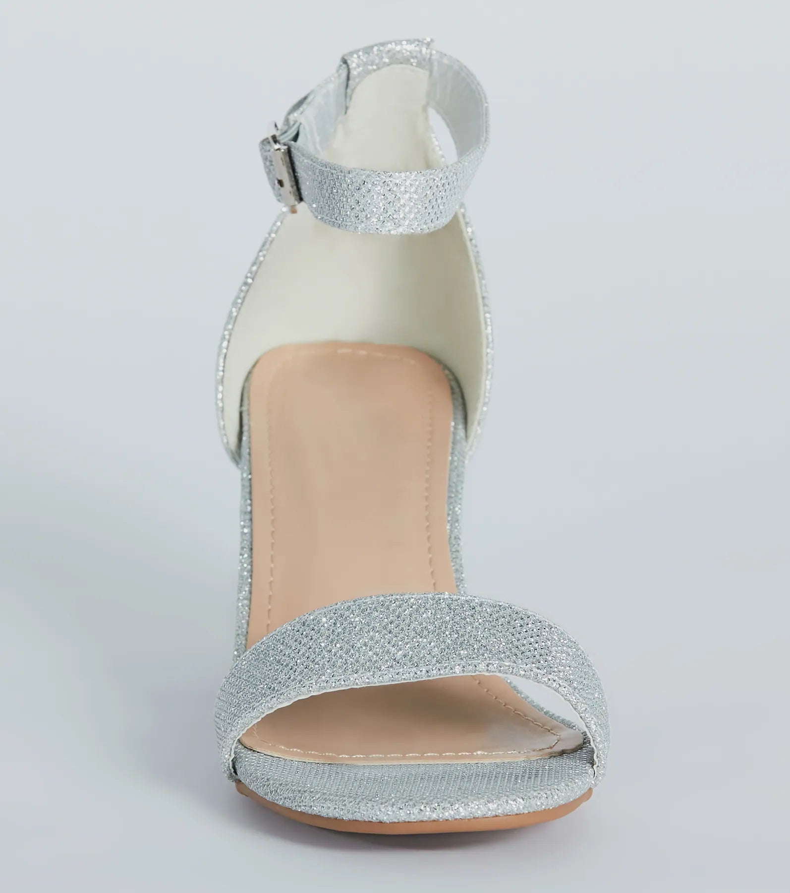 Premium Metallic Shine Low-Block Heels