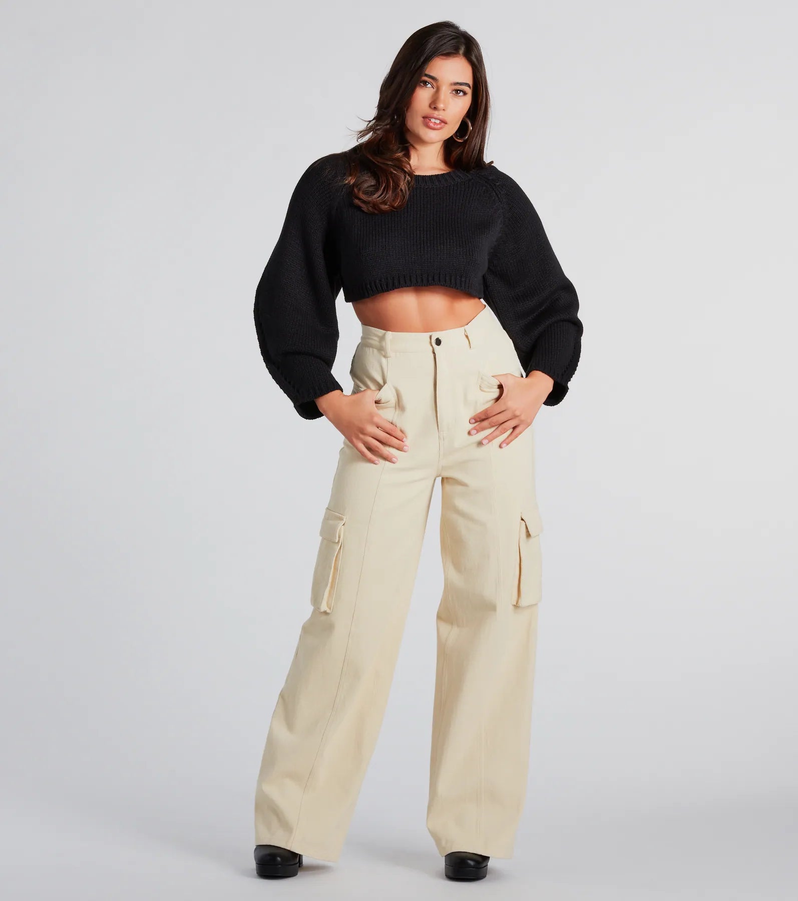 Premium Cozy Open-Back Cropped Sweater - Ultimate Style Upgrade