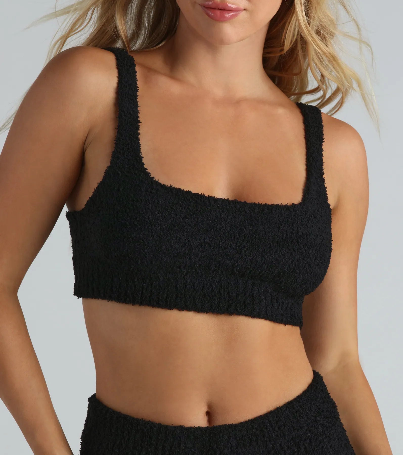 Ultimate Comfort Chenille Crop Pajama Top