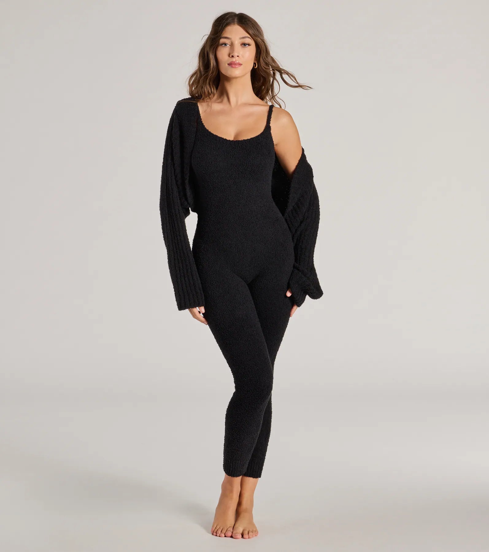 Ultimate Lounge Chenille Knit Catsuit - Premium Comfort