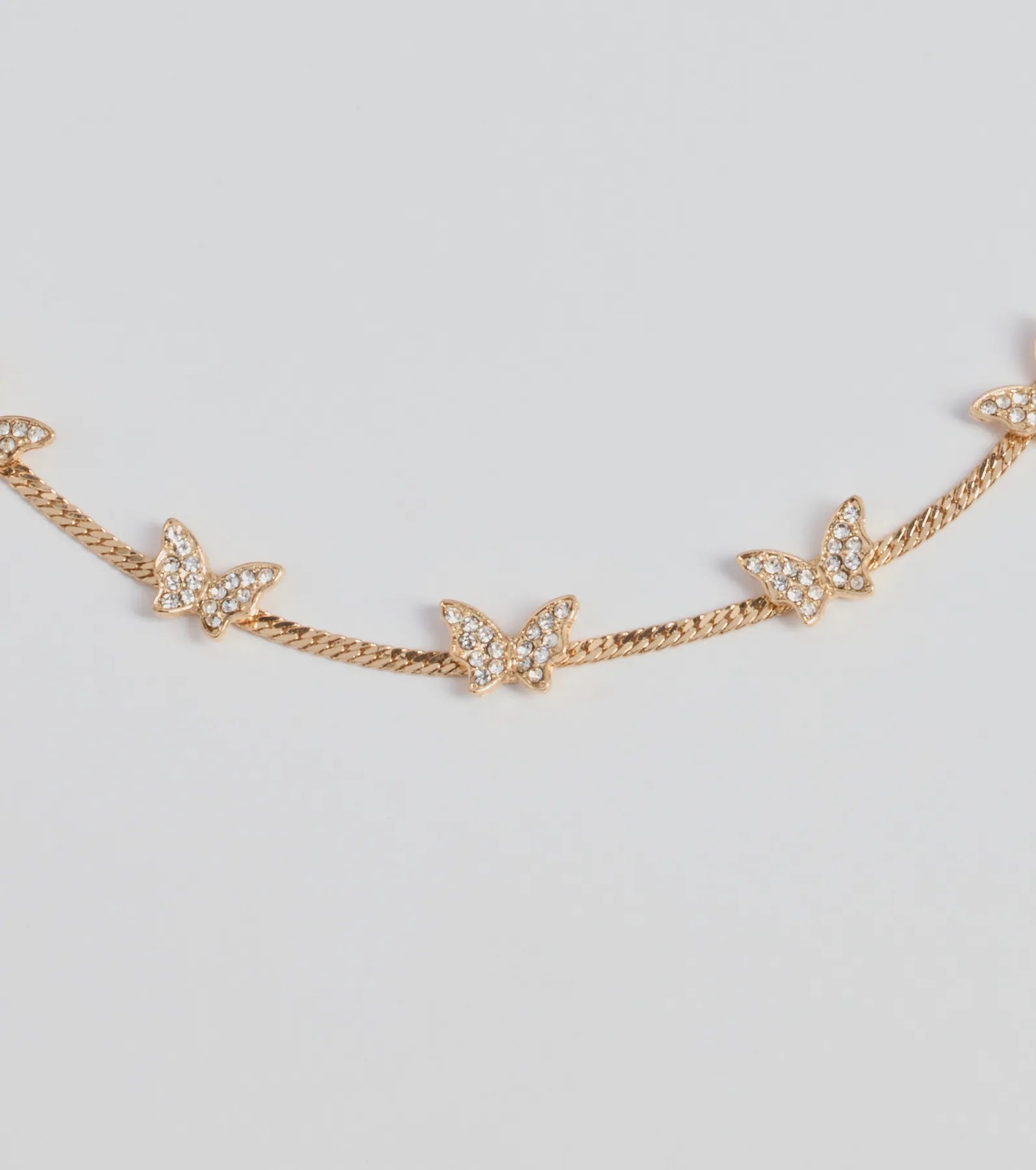 Premium Butterfly Rhinestone Choker - Elevate Your Style