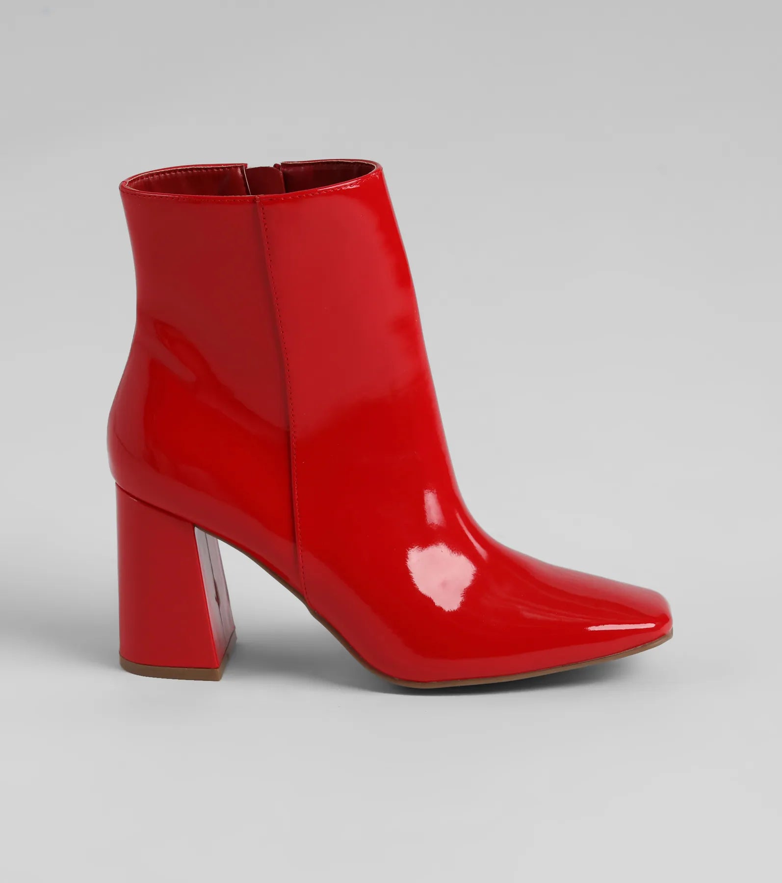 Ultimate Patent Block Heel Booties - Elevate Your Style