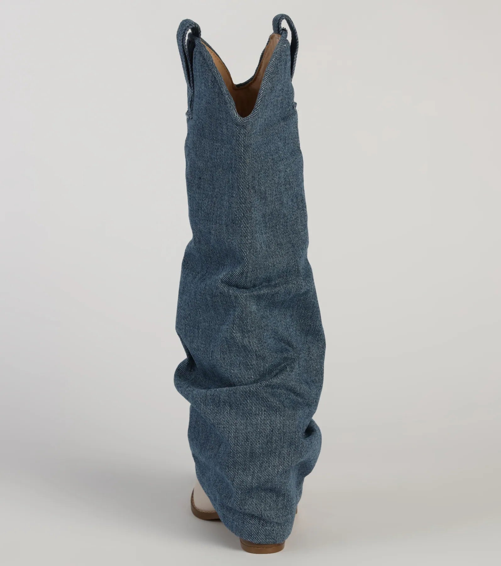 Premium Denim Diva Fold-Over Western Boots - Ultimate Style Upgrade
