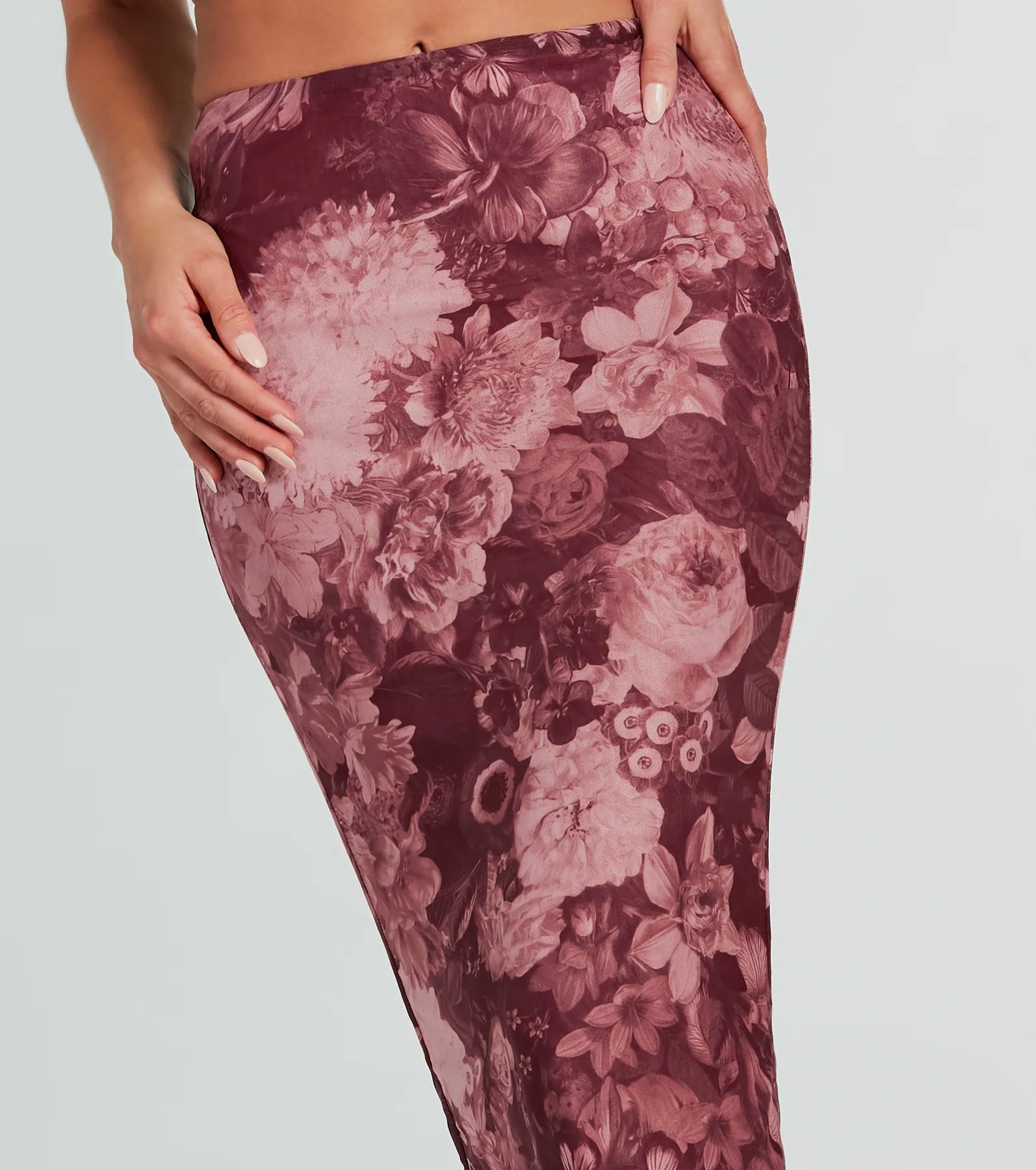 Ultimate Garden Mesh Floral Maxi Skirt - Premium Elegance