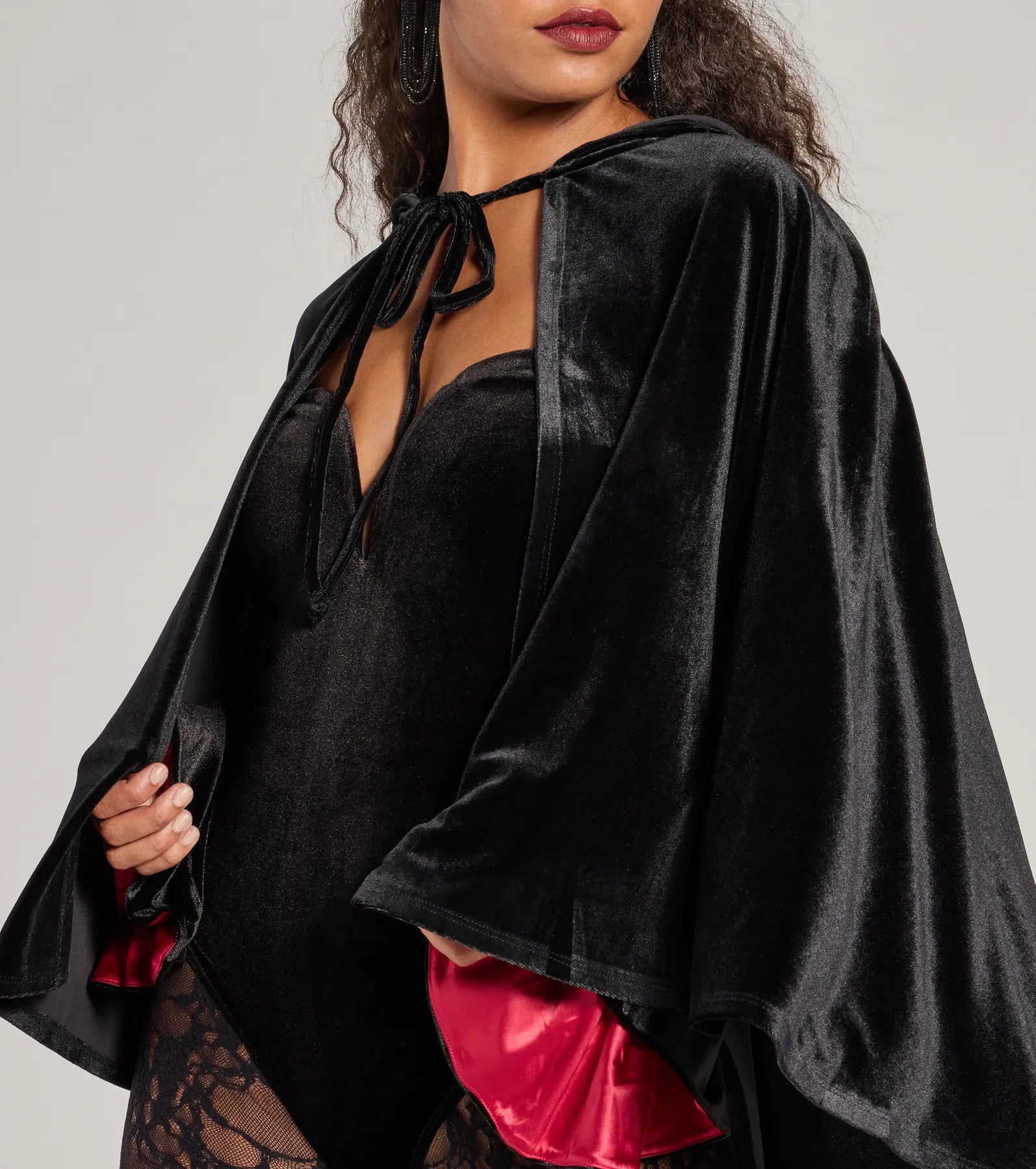 Ultimate Velvet Hooded Cape - Spooky & Sultry Style