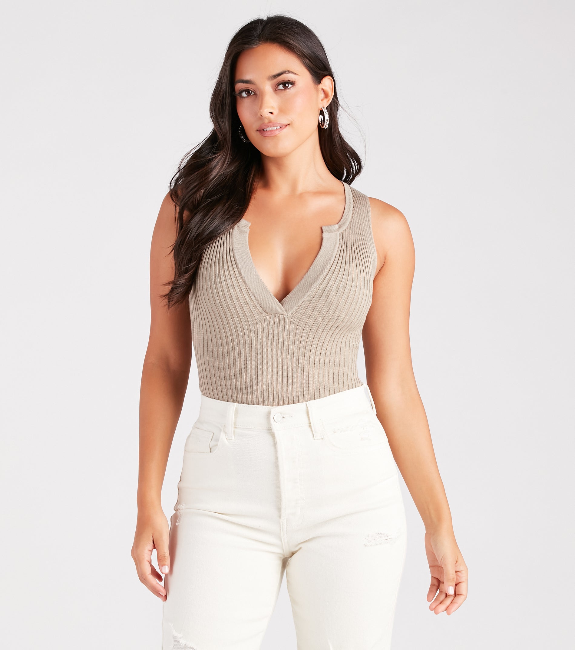 Premium Rib-Knit Bodysuit: Effortless Style & Comfort