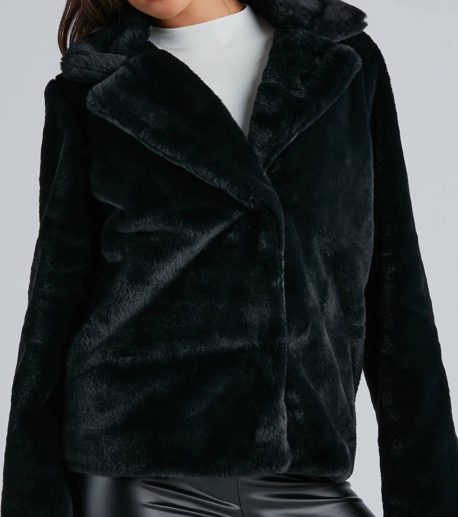 Ultimate Luxe Faux Fur Collared Jacket - Premium Winter Style