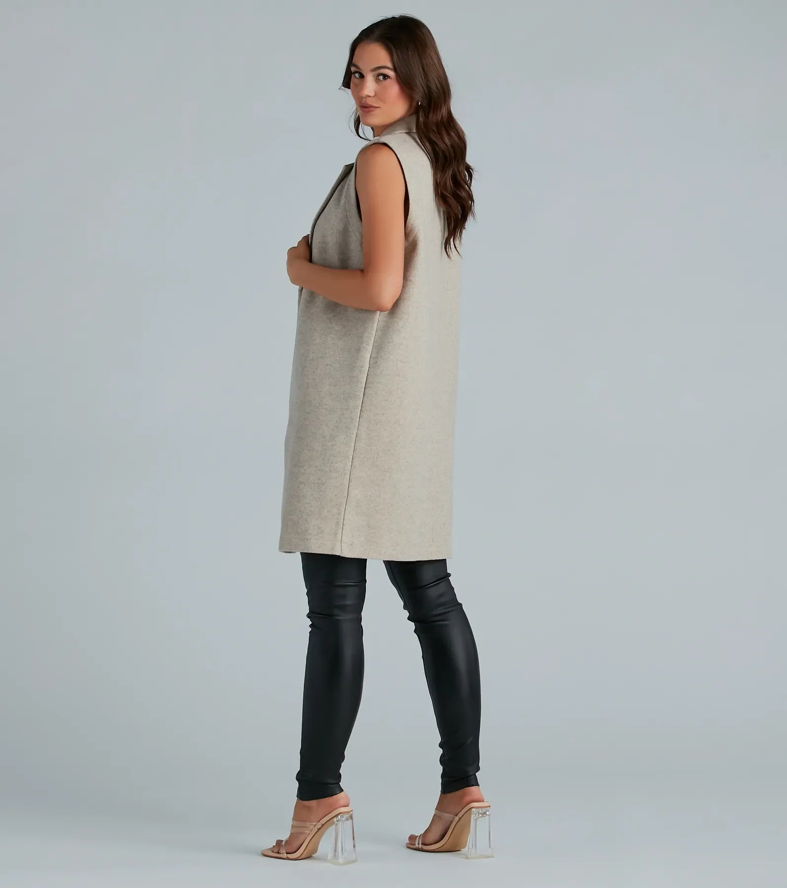 Premium Faux Wool Long Vest - Ultimate Cold Weather Style