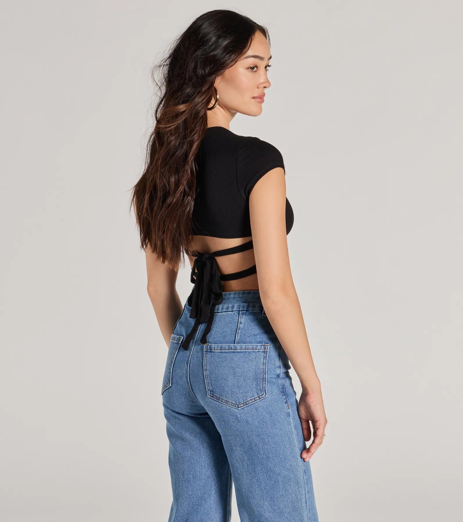 Ultimate Strappy Back Ribbed Crop Top