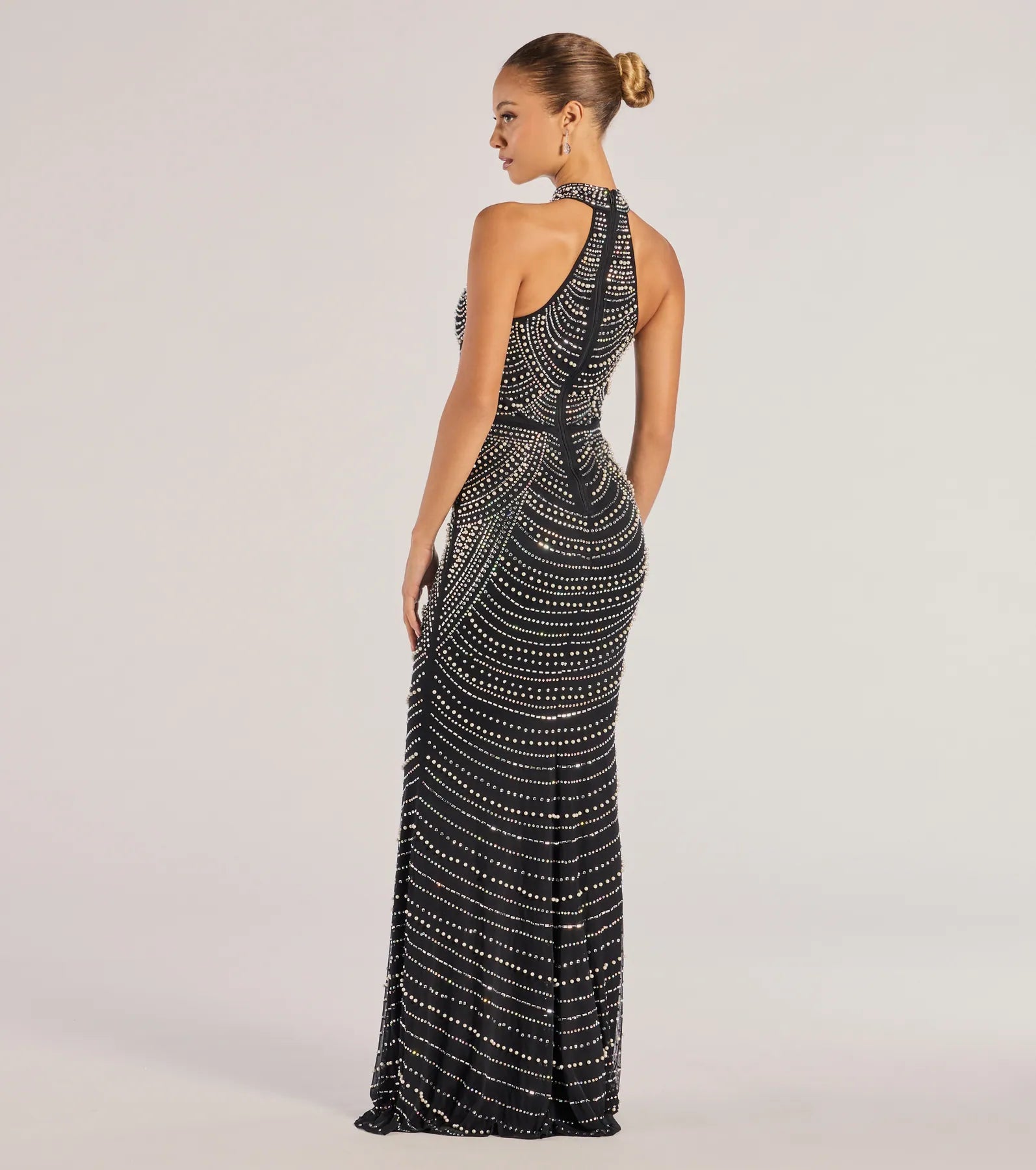 Ultimate Sloane Rhinestone & Faux Pearl Mermaid Gown