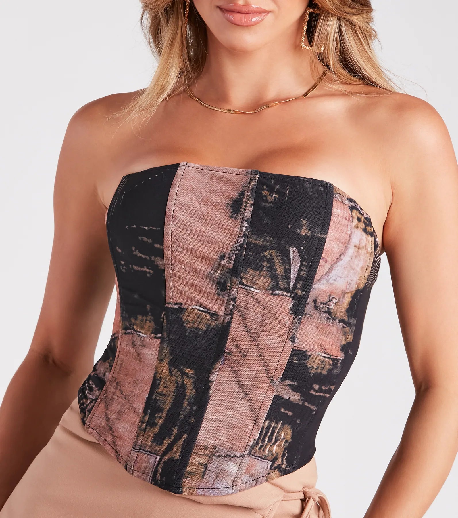 Ultimate Treasure Me Strapless Printed Bustier