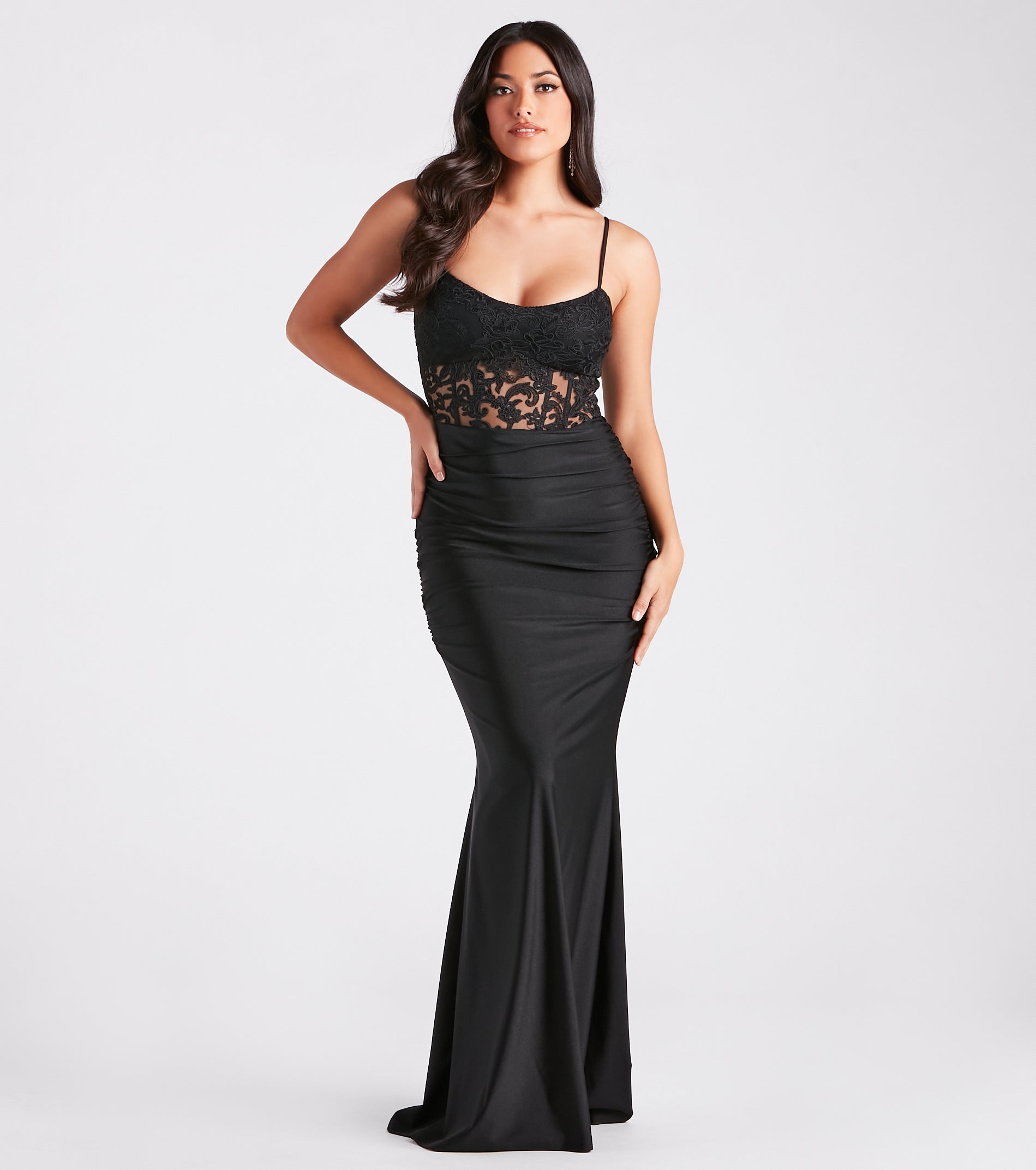 Premium Yasmine Lace Corset Mermaid Gown – Ultimate Formal Elegance