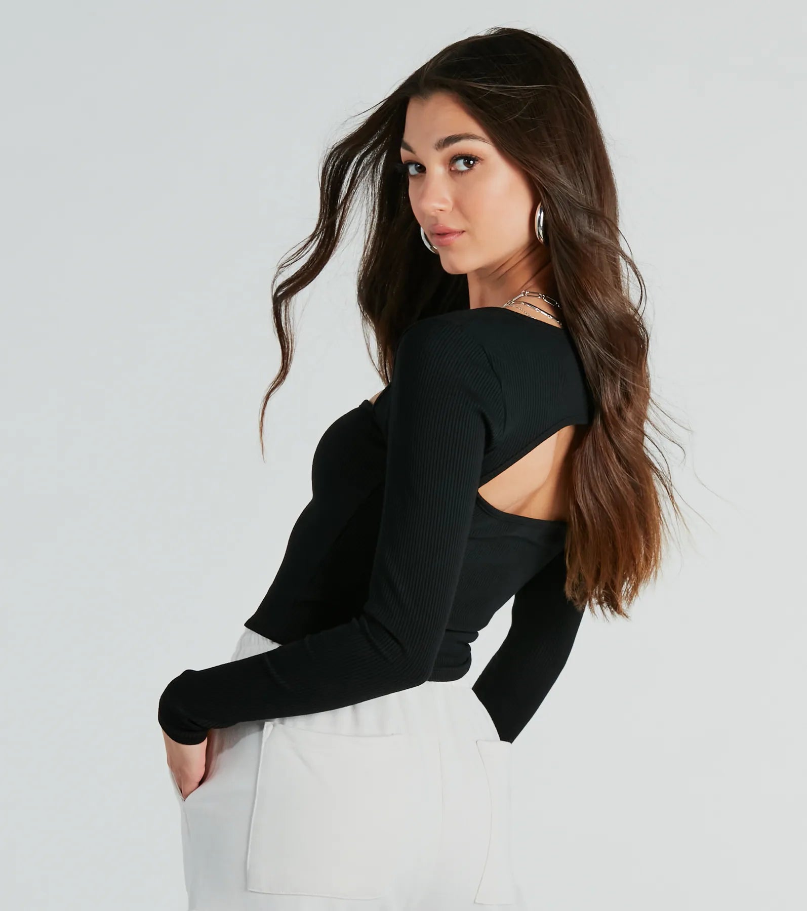 Premium Signature Stunner Rib Knit Top - Effortless Elegance