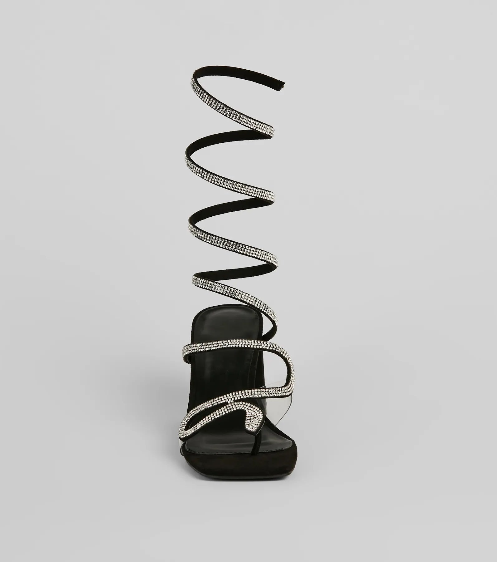 Premium Snake Strap Block Heels - Ultimate Style Statement