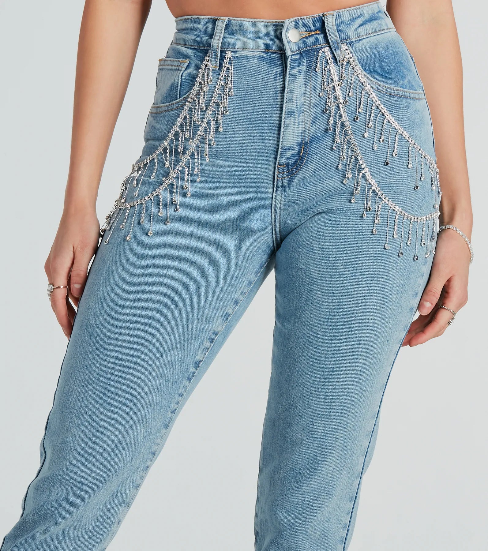 Ultimate Glam Rhinestone Skinny Jeans - Big Time Sparkle Edition