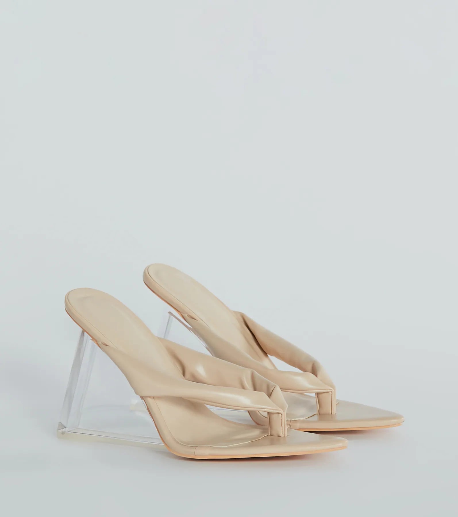 Ultimate Chic Mode Clear Wedge Sandals