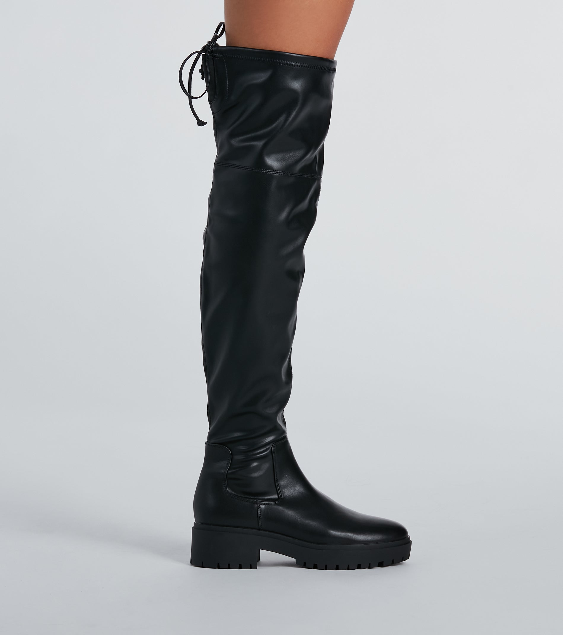 Ultimate Thigh-High Lug Boots - Elevate Your Style