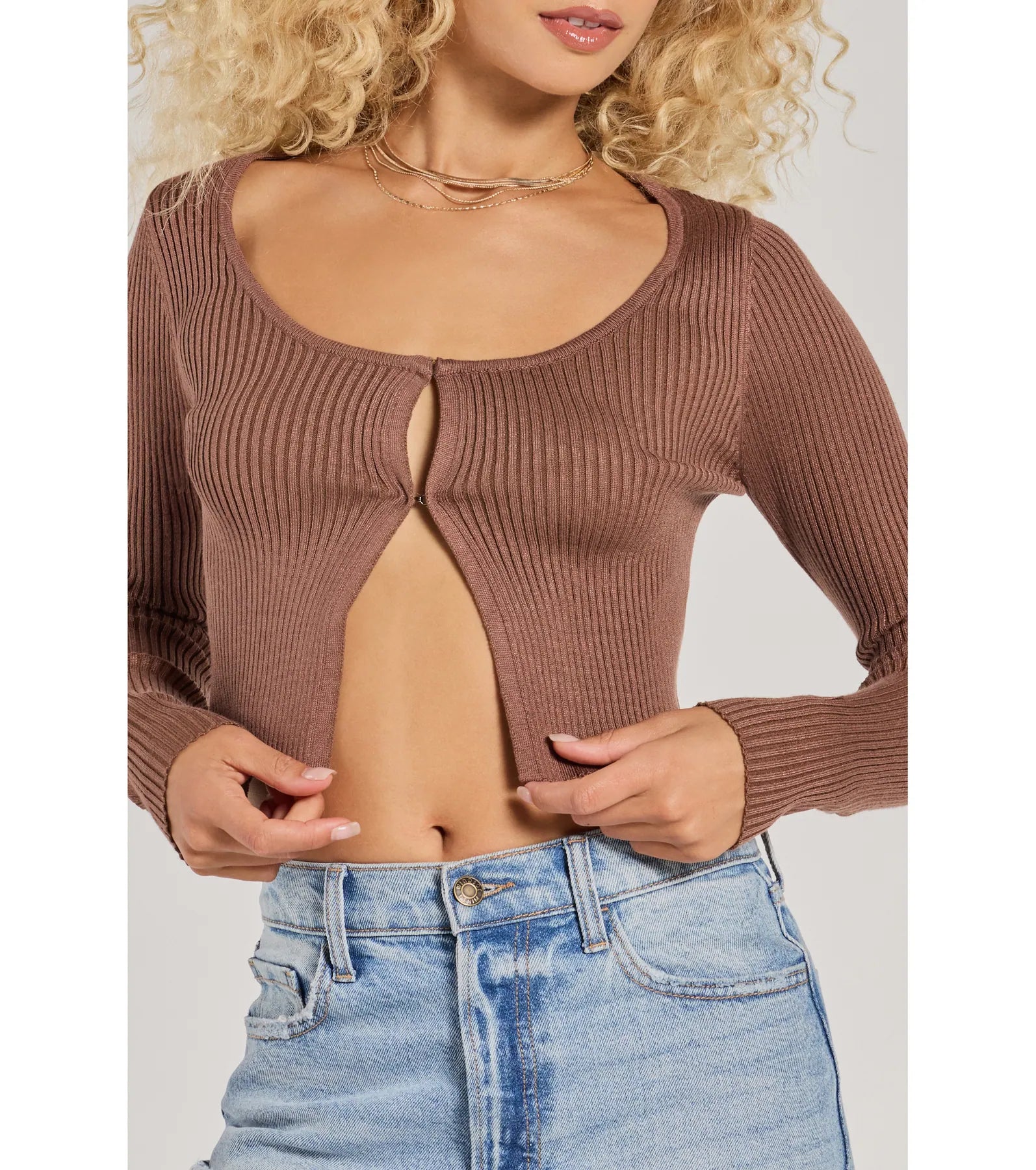 Ultimate Toasty Babe Rib Knit Crop Top