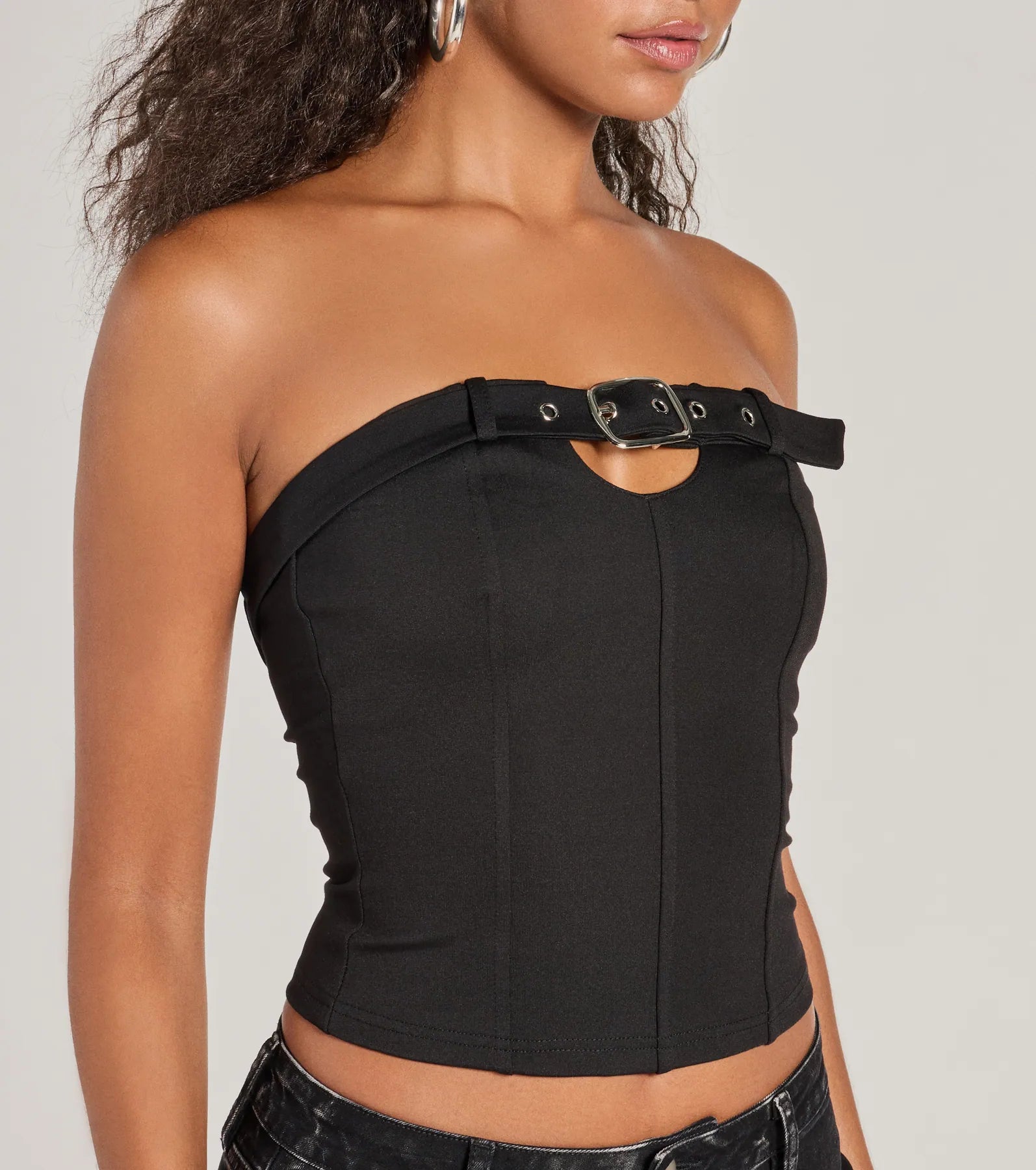 Ultimate Trendy Edge Buckle Strap Tube Top
