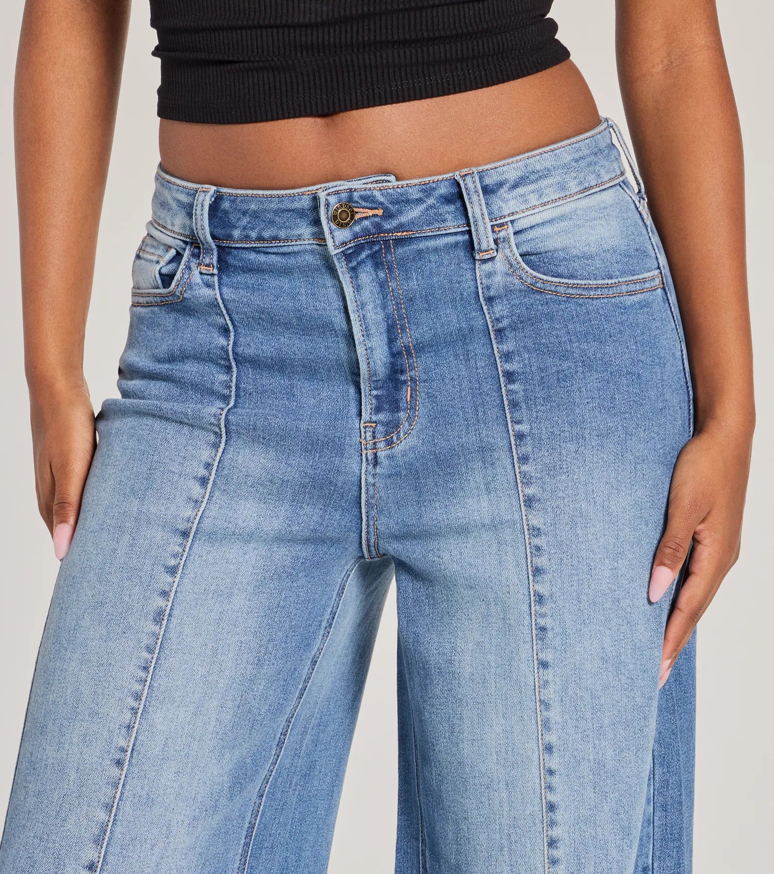 Ultimate High-Rise Wide-Leg Denim Jeans - Premium Casual Wear