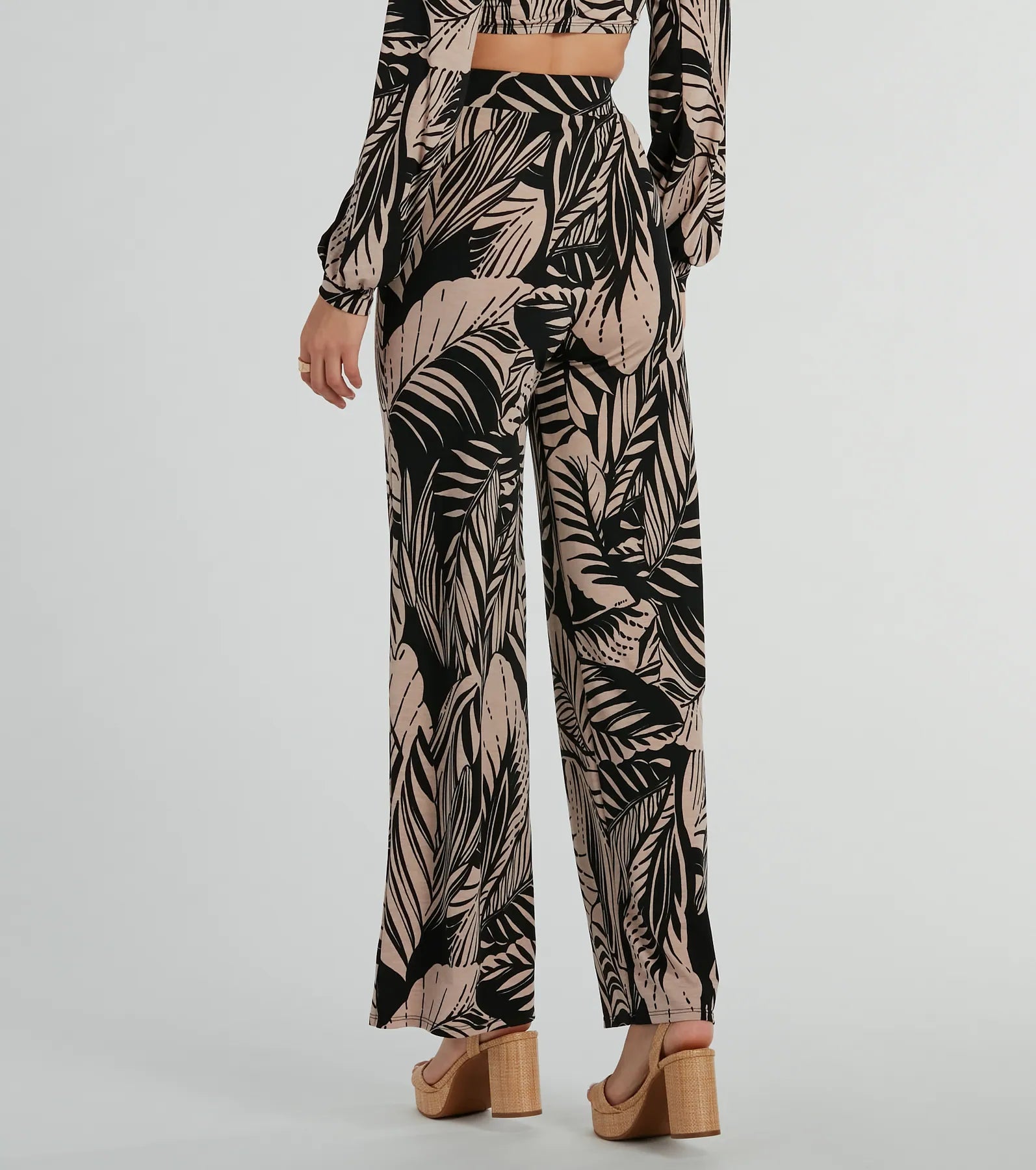 Premium Tropical Day Dream Wide-Leg Pants – Ultimate Vacation Style