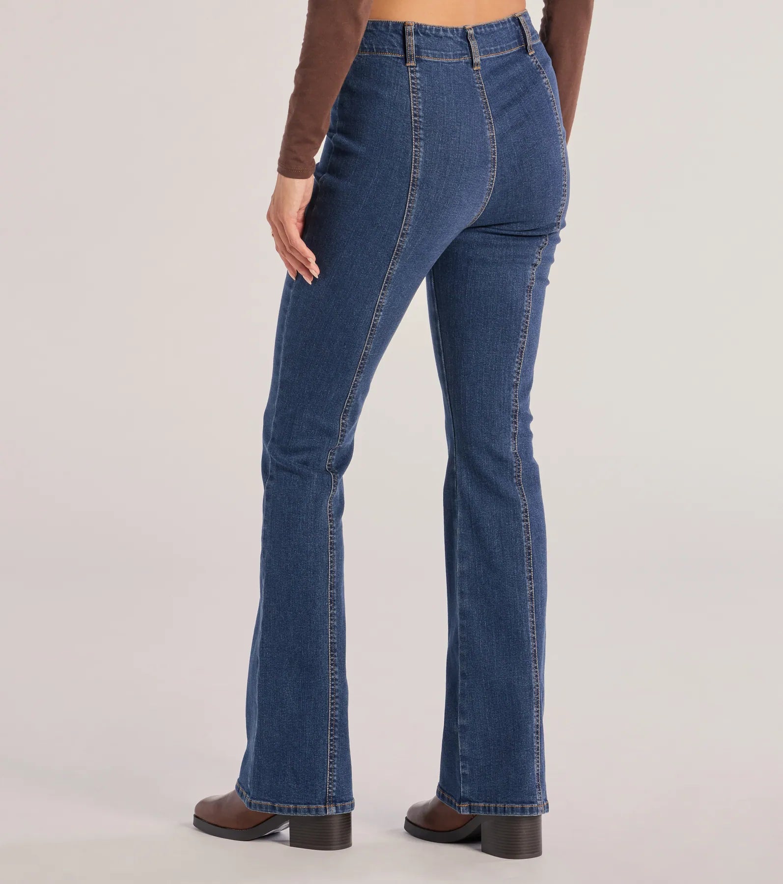 Ultimate Chic High-Rise Bootcut Jeans - Premium Denim Fit