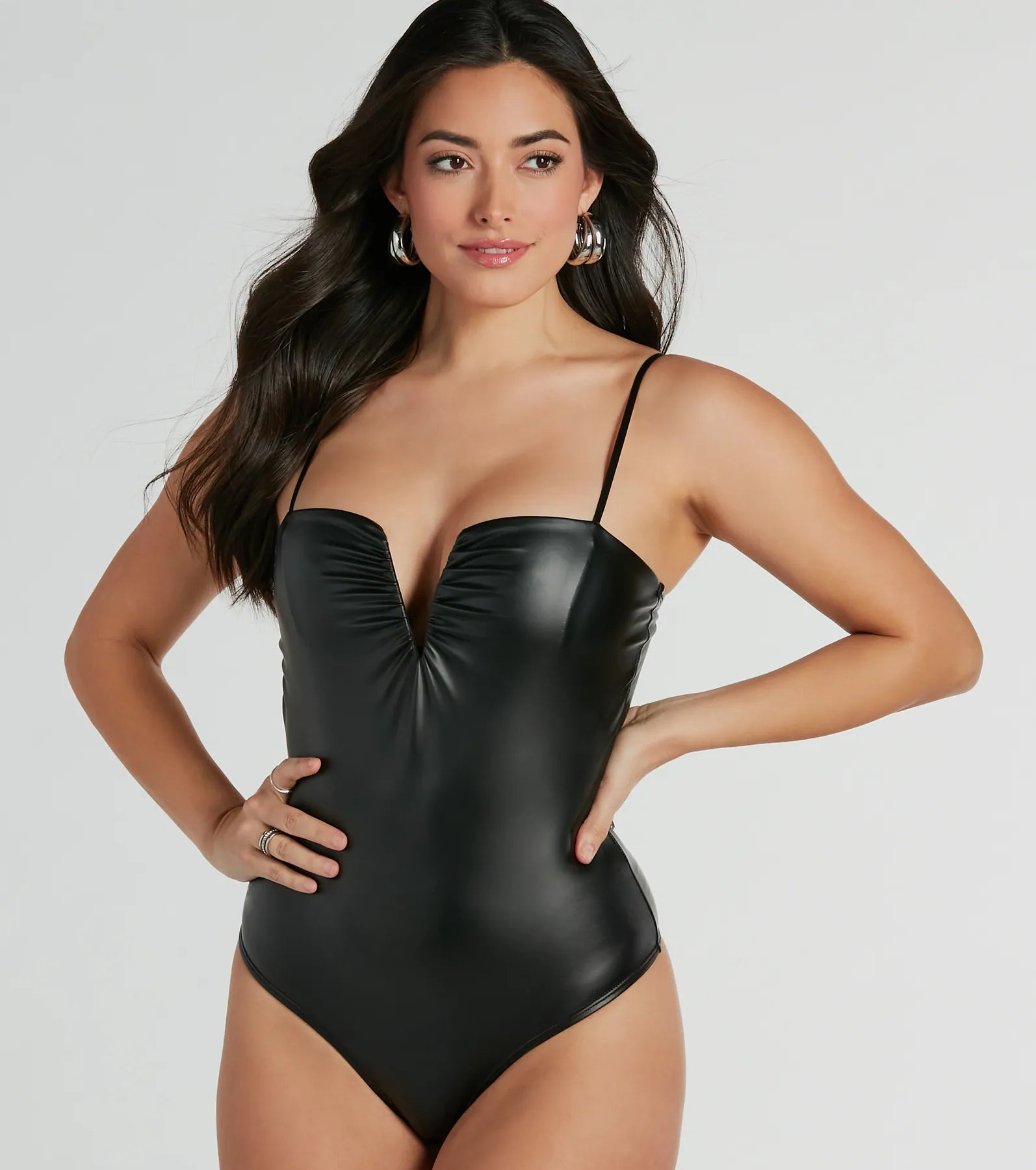 Ultimate Cool Girl Faux Leather Bodysuit