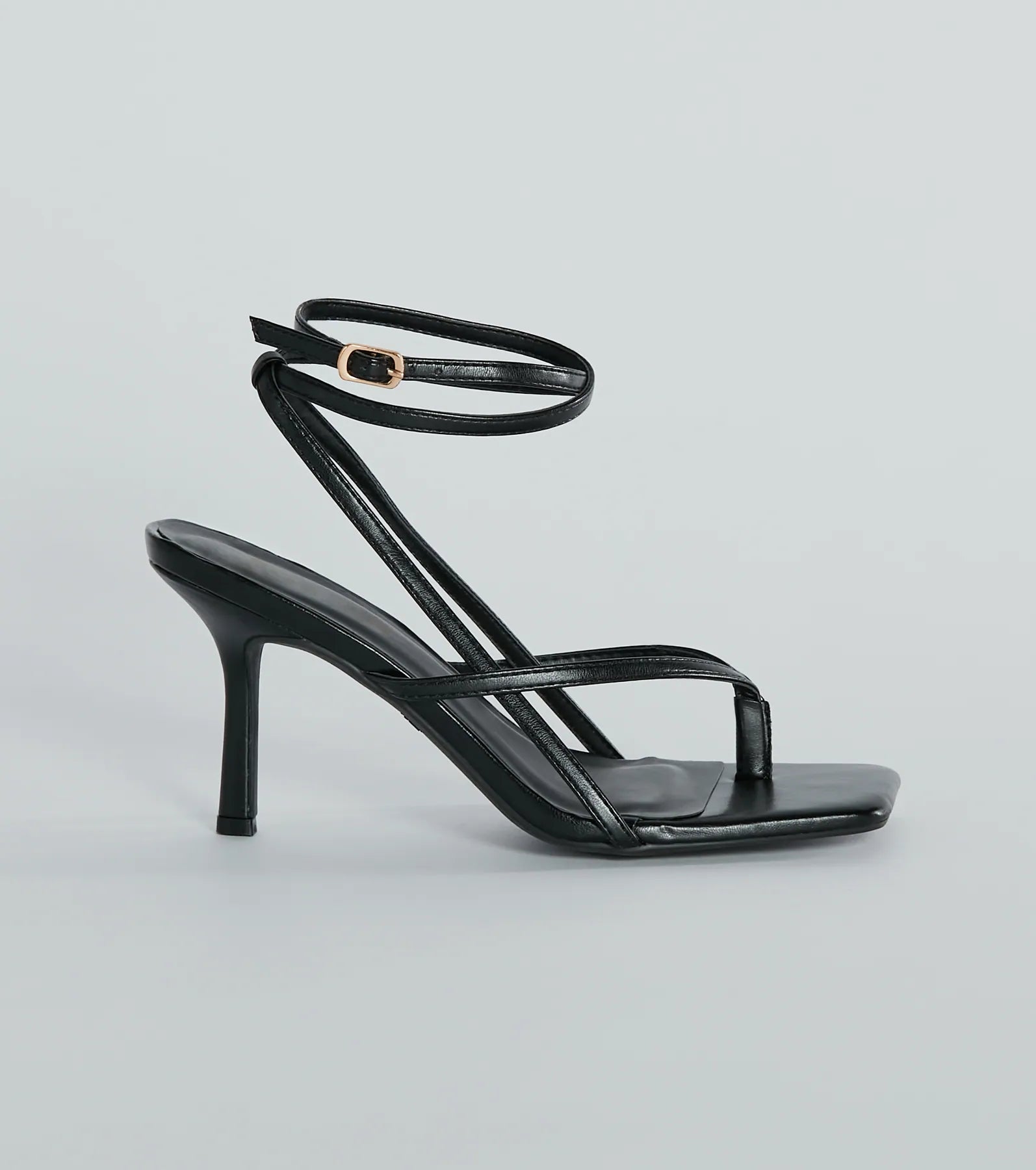 Ultimate Glam Strappy Stiletto Sandals - Eye-Catching Style