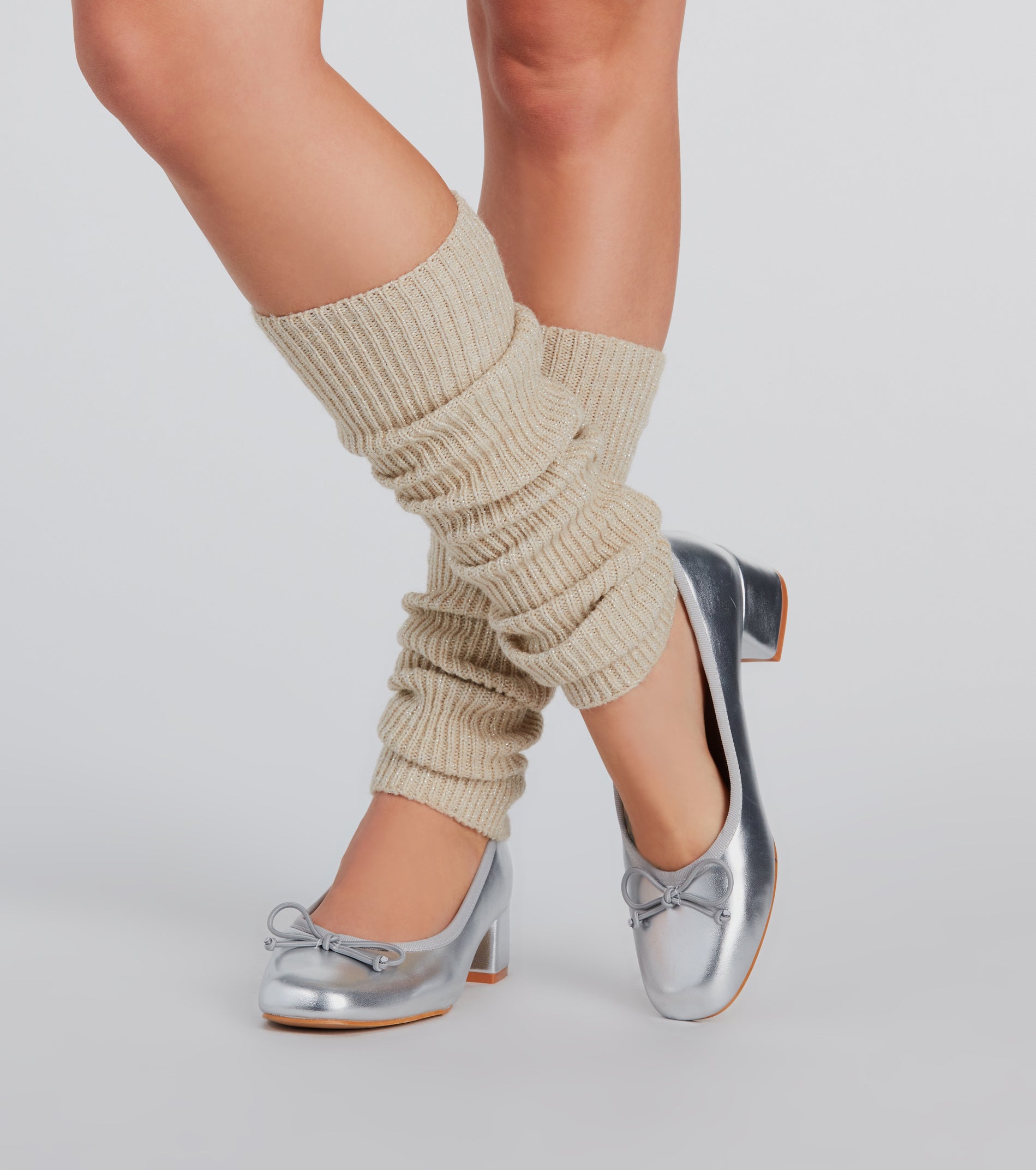 Ultimate Cozy Lurex Ribbed Leg Warmers – Trendy & Warm