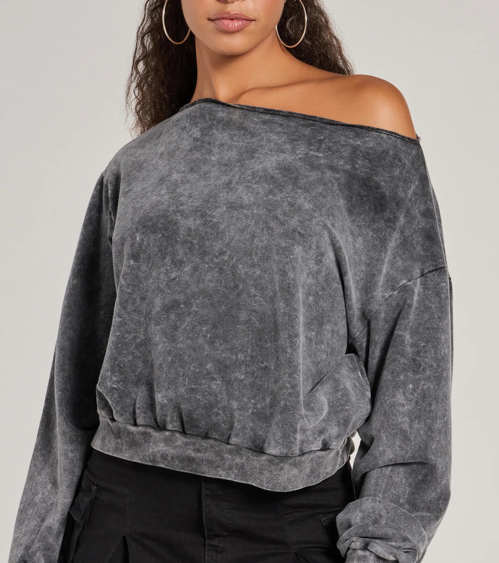 Ultimate Comfy Vibes Washed Knit Pullover Top