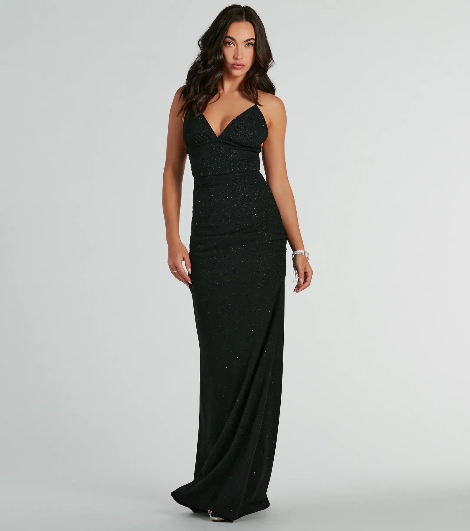 Premium Lace-Up Mermaid Glitter Formal Dress | Ultimate Elegance