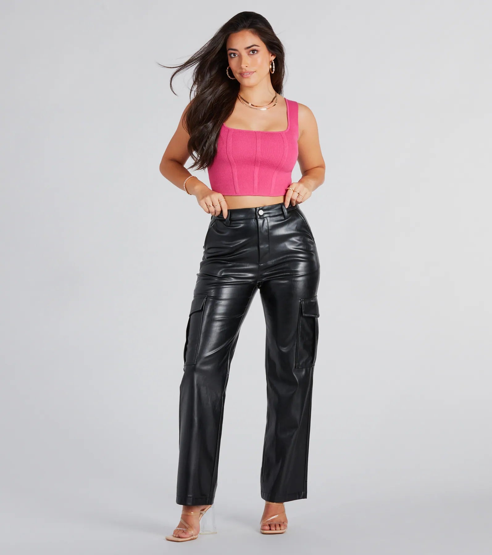 Premium Faux Leather Cargo Pants - Ultimate Style Upgrade