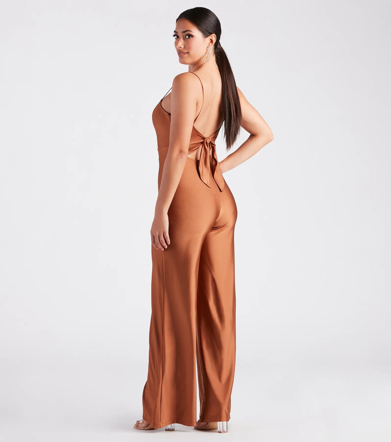 Ultimate Glam Wide-Leg Jumpsuit - Sleek & Stylish