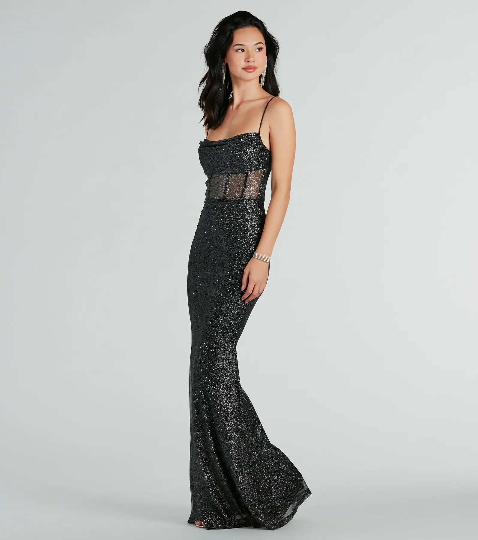 Ultimate Maryam Glitter Mermaid Evening Gown