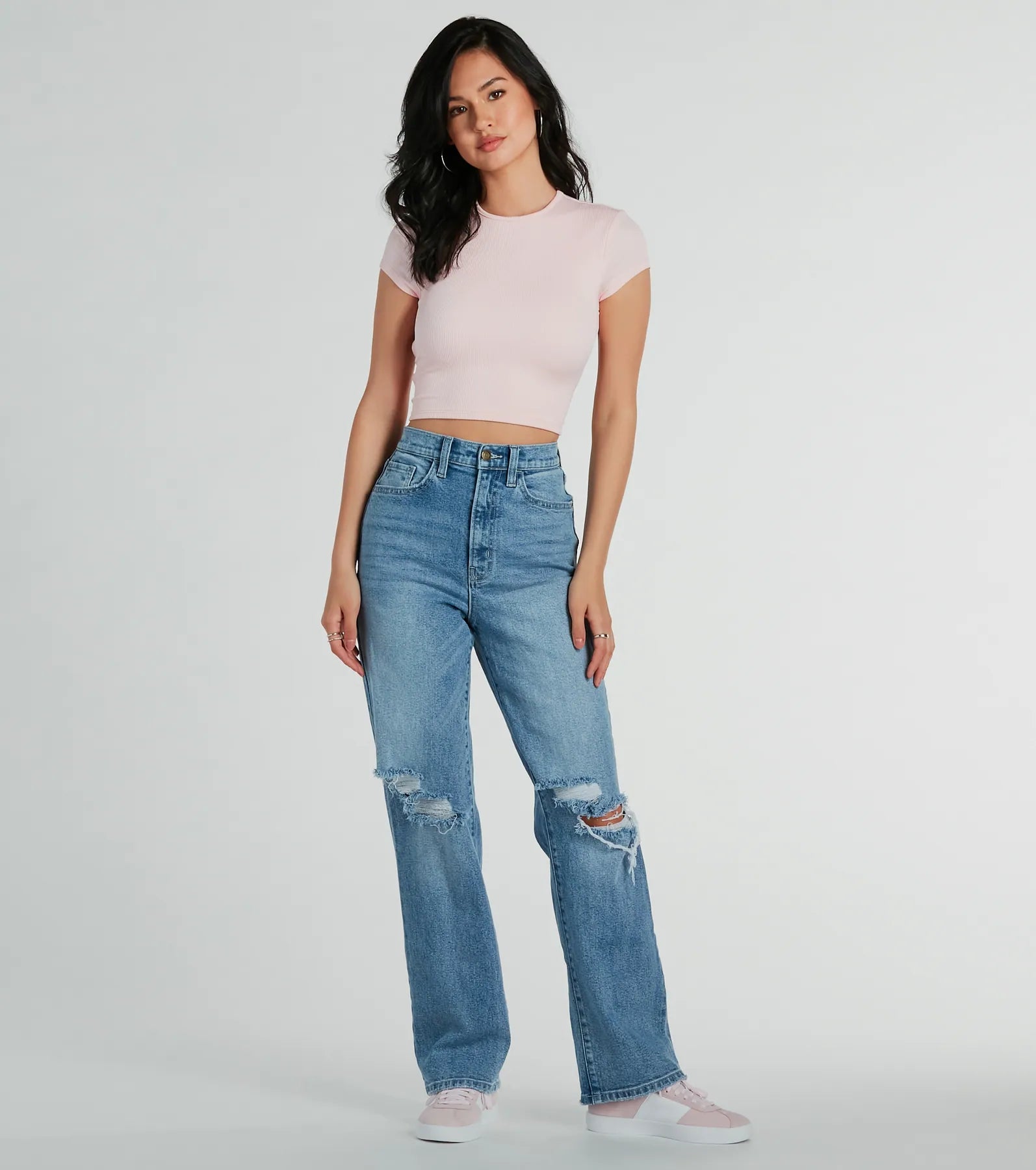 Ultimate Chic Lace-Up Ribbed Crop Top