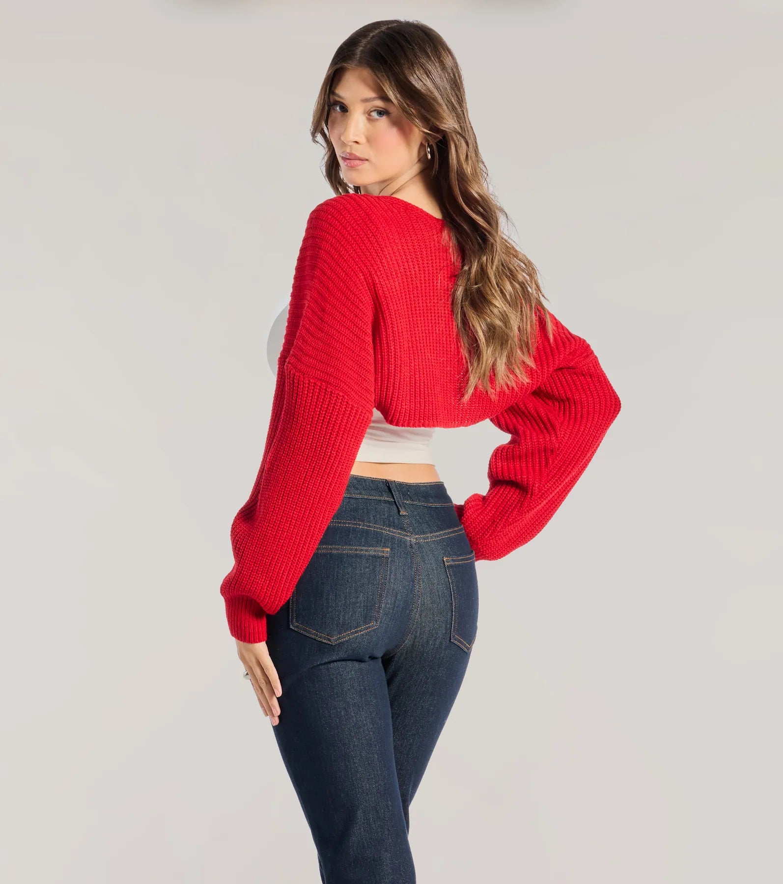 Ultra-Cozy Oversized Knit Sweater Bolero - Sweet & Stylish