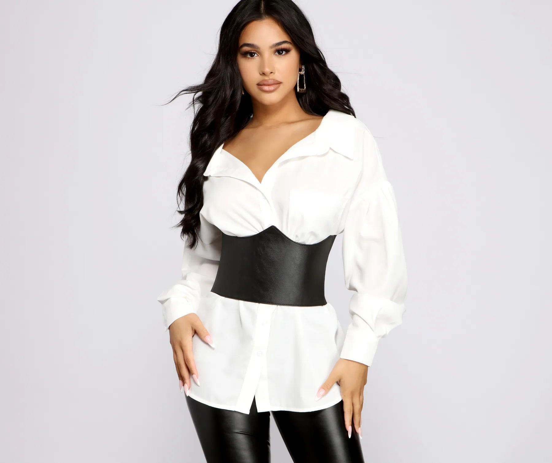 Premium Faux Leather Corset Belt - Ultimate Style Upgrade