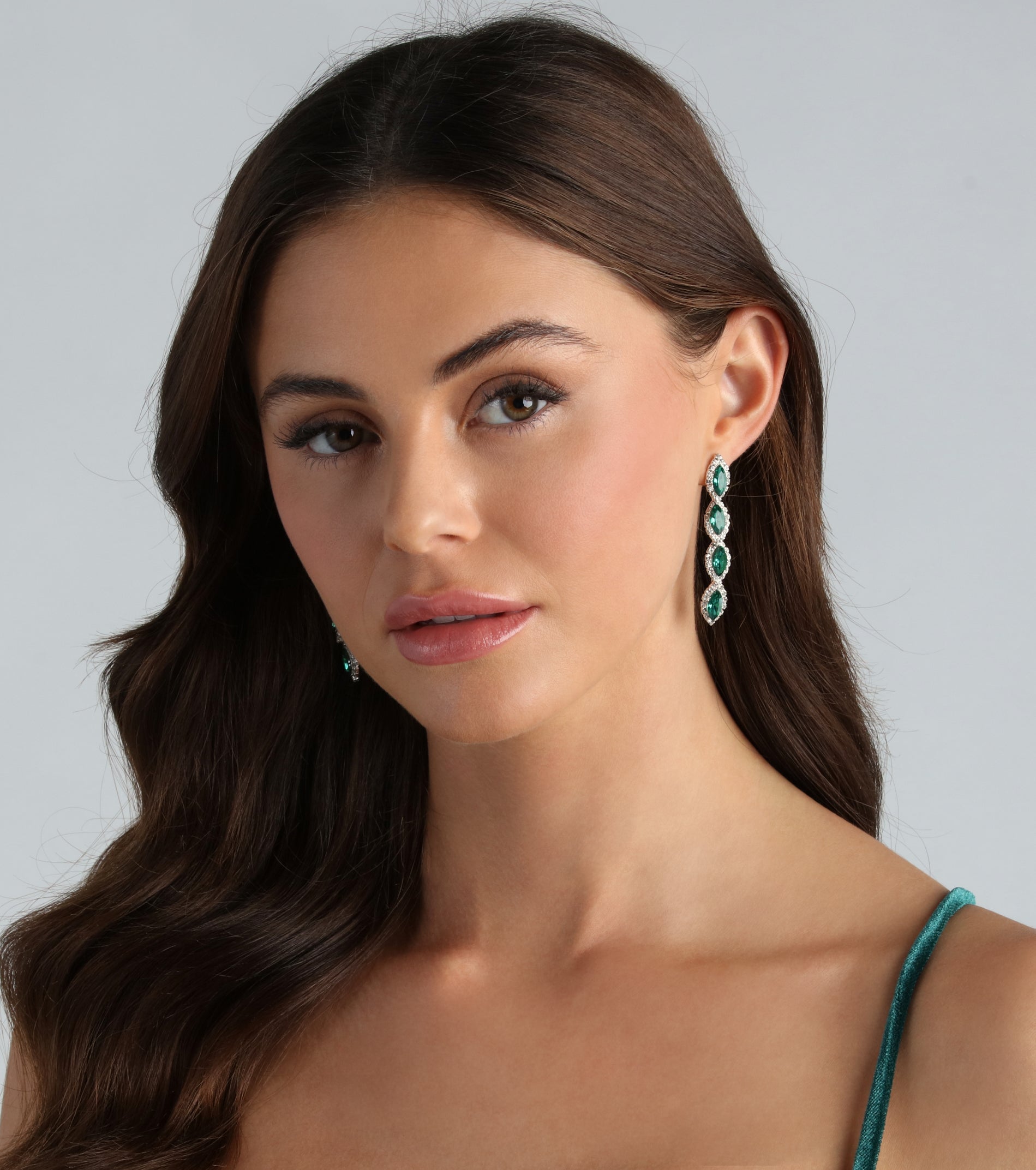 Premium Regal Gemstone Duster Earrings - Ultimate Glamour