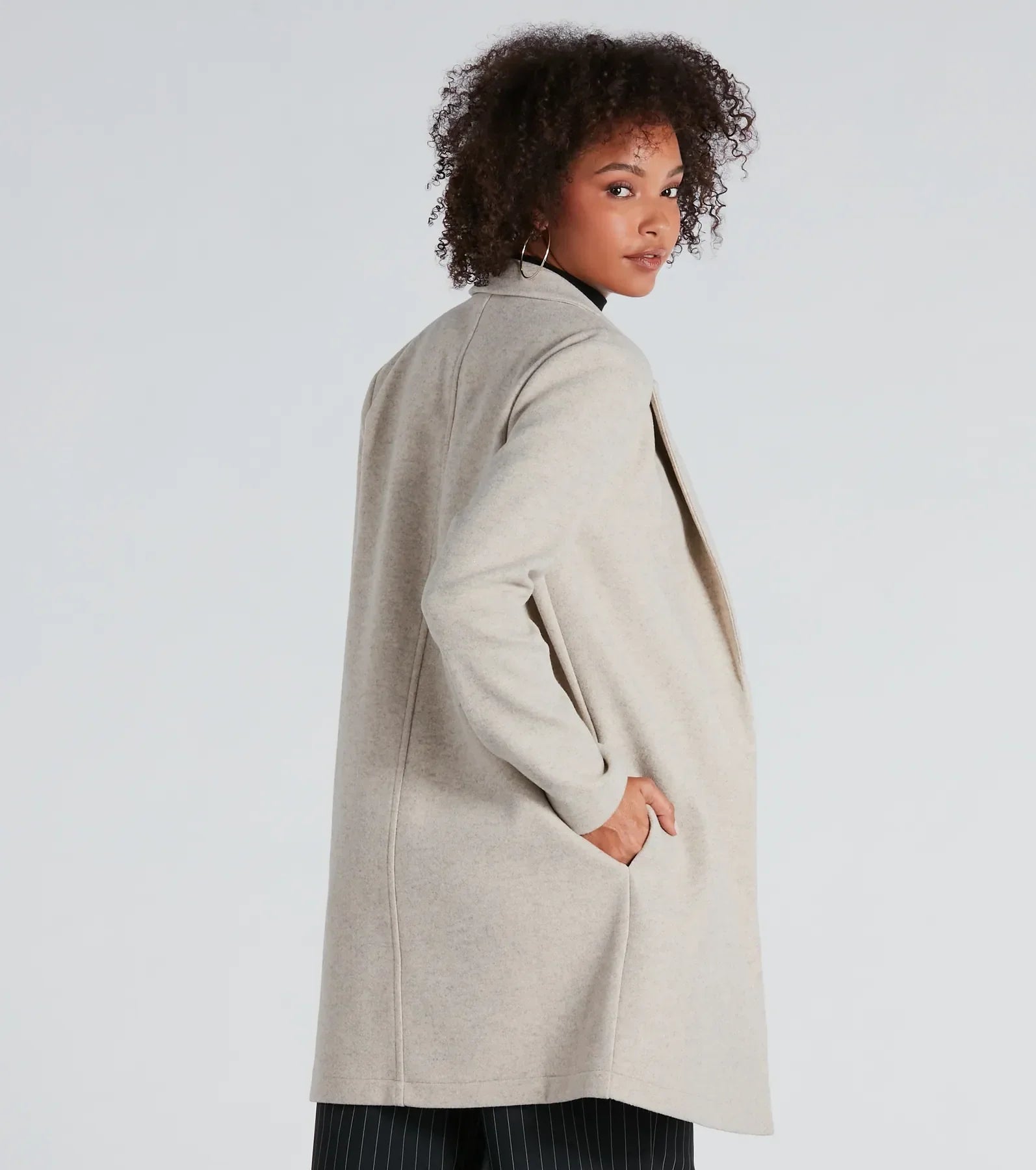 Premium Faux Wool Trench Coat - Ultimate Style for Every Season